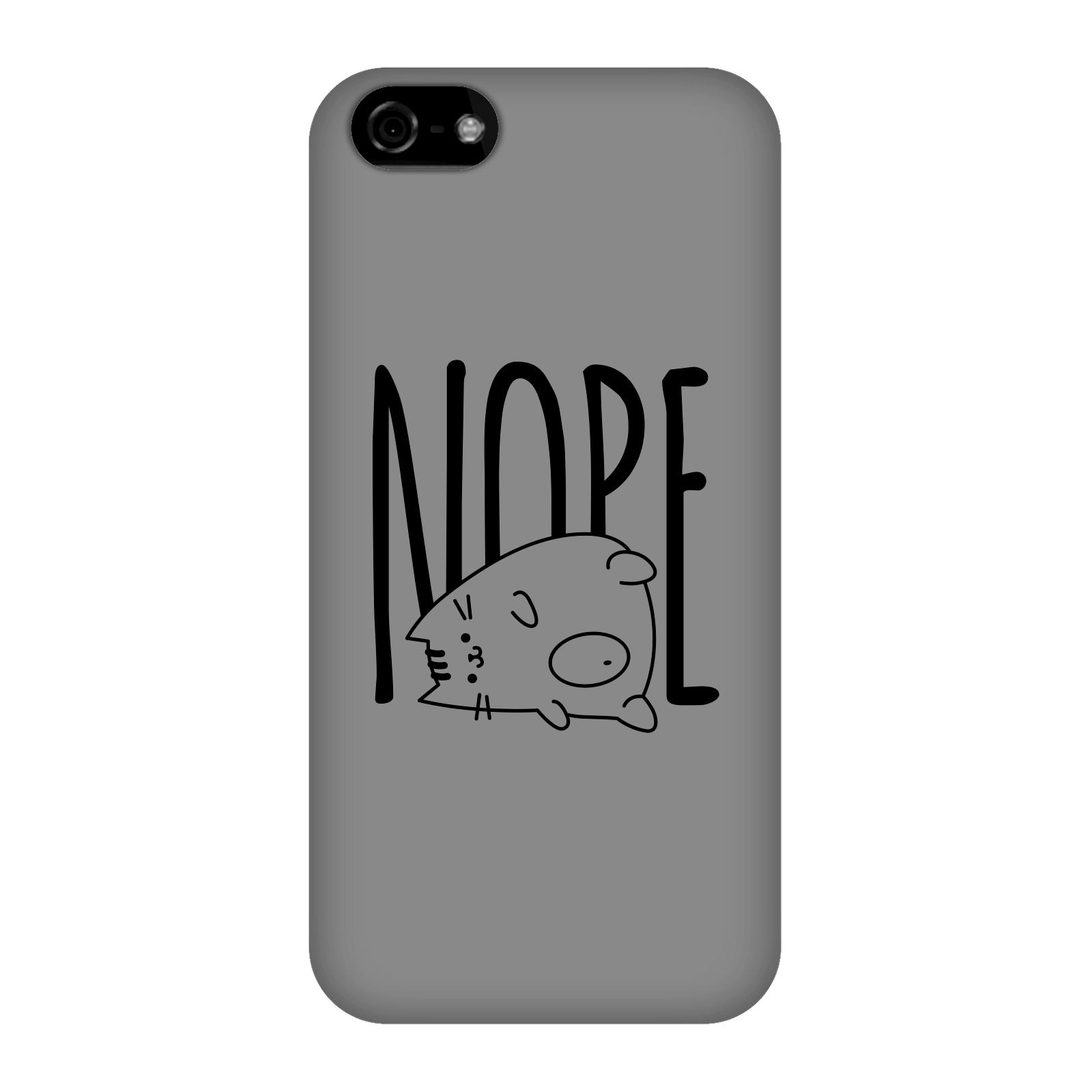 Nope Phone Case for iPhone and Android - iPhone 5C - Snap Case - Gloss