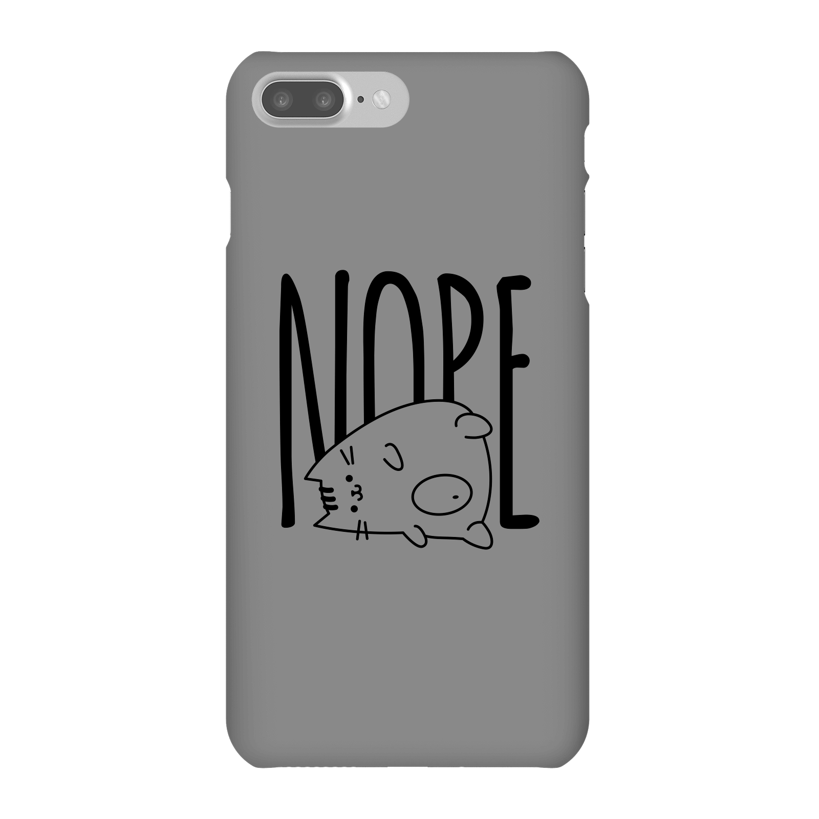 Nope Phone Case for iPhone and Android - iPhone 7 Plus - Snap Case - Gloss