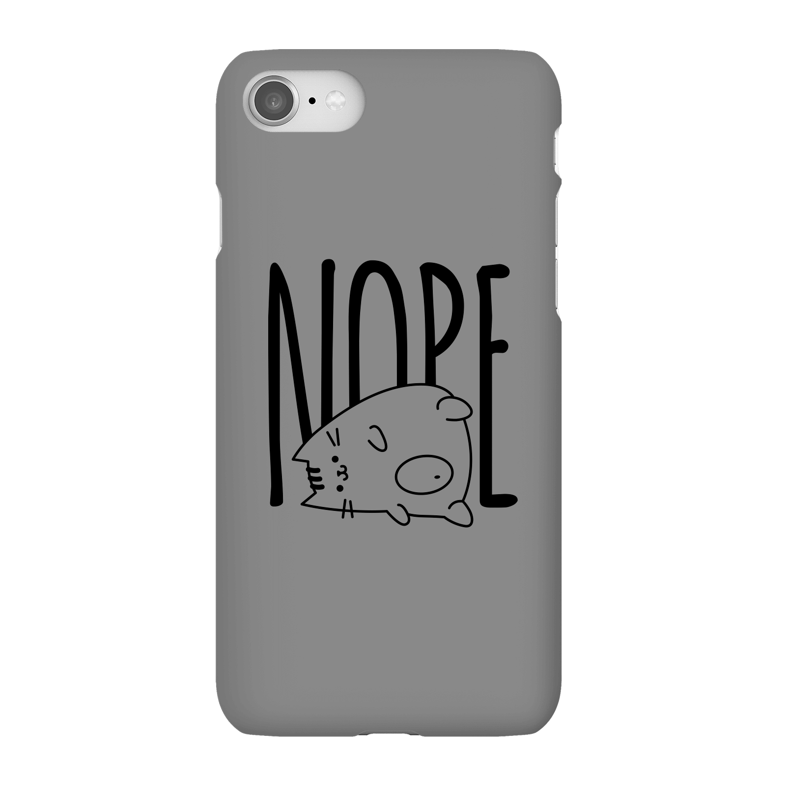 Nope Phone Case for iPhone and Android - iPhone 8 - Snap Case - Gloss