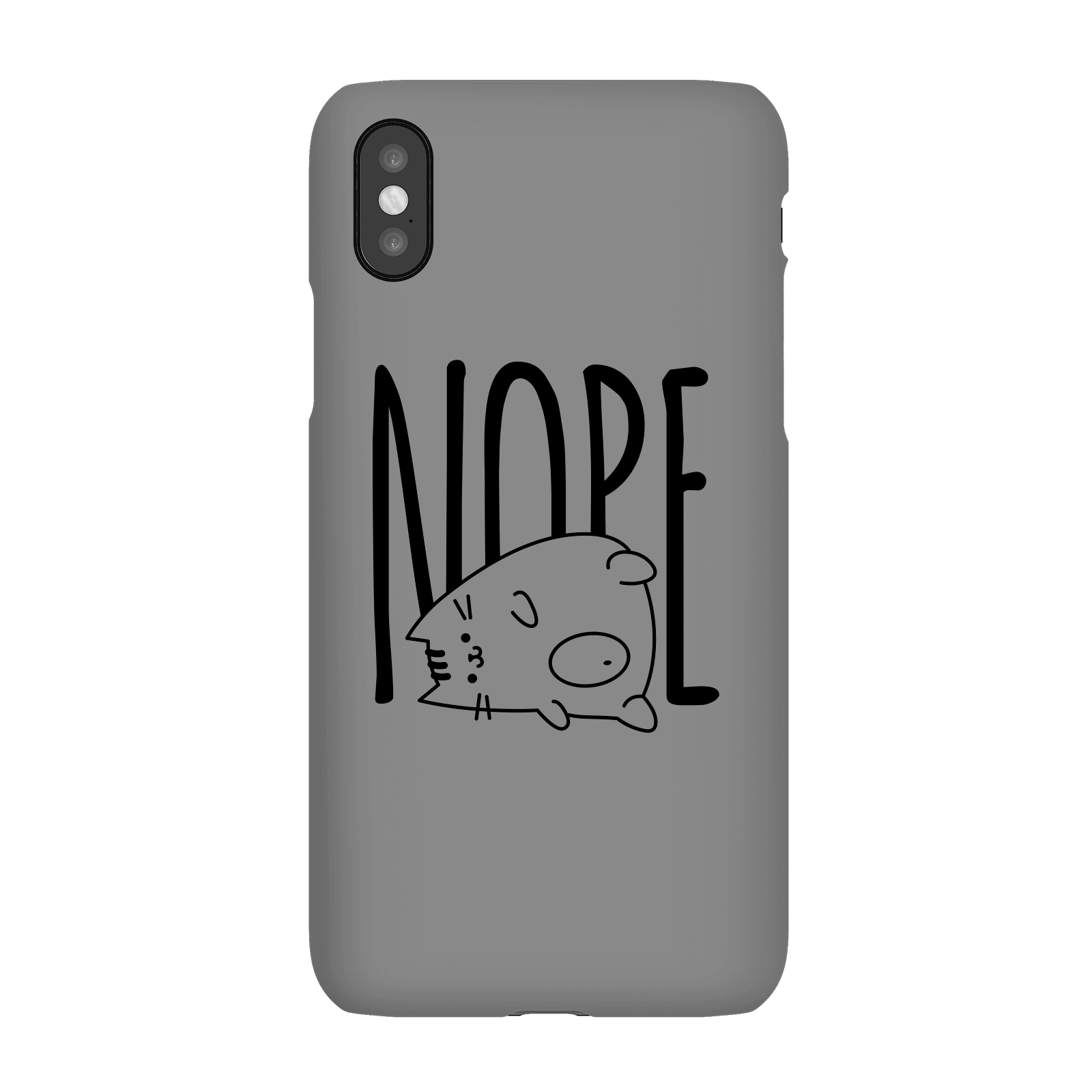Nope Phone Case for iPhone and Android - iPhone X - Snap Case - Gloss