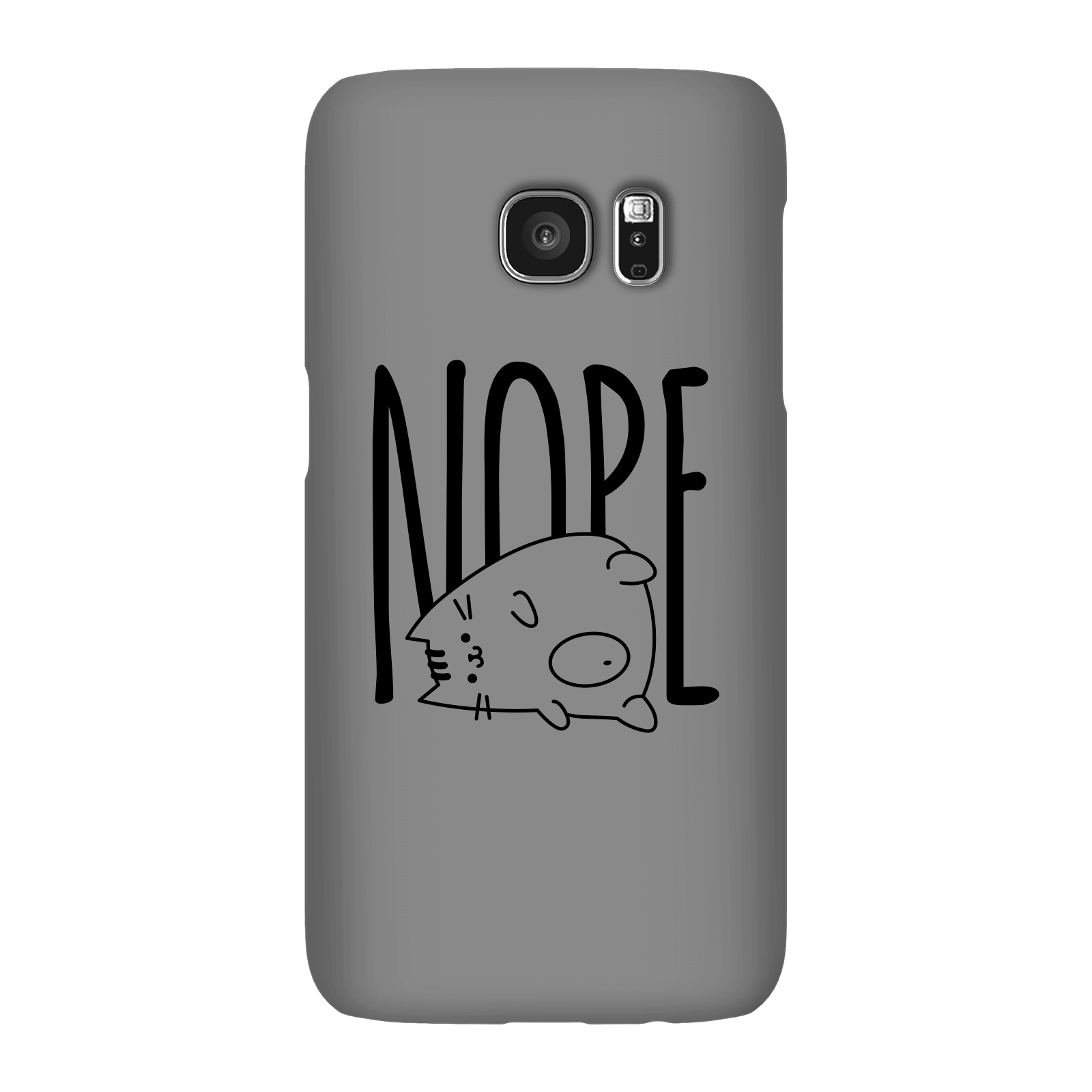Nope Phone Case for iPhone and Android - Samsung S7 - Snap Case - Gloss
