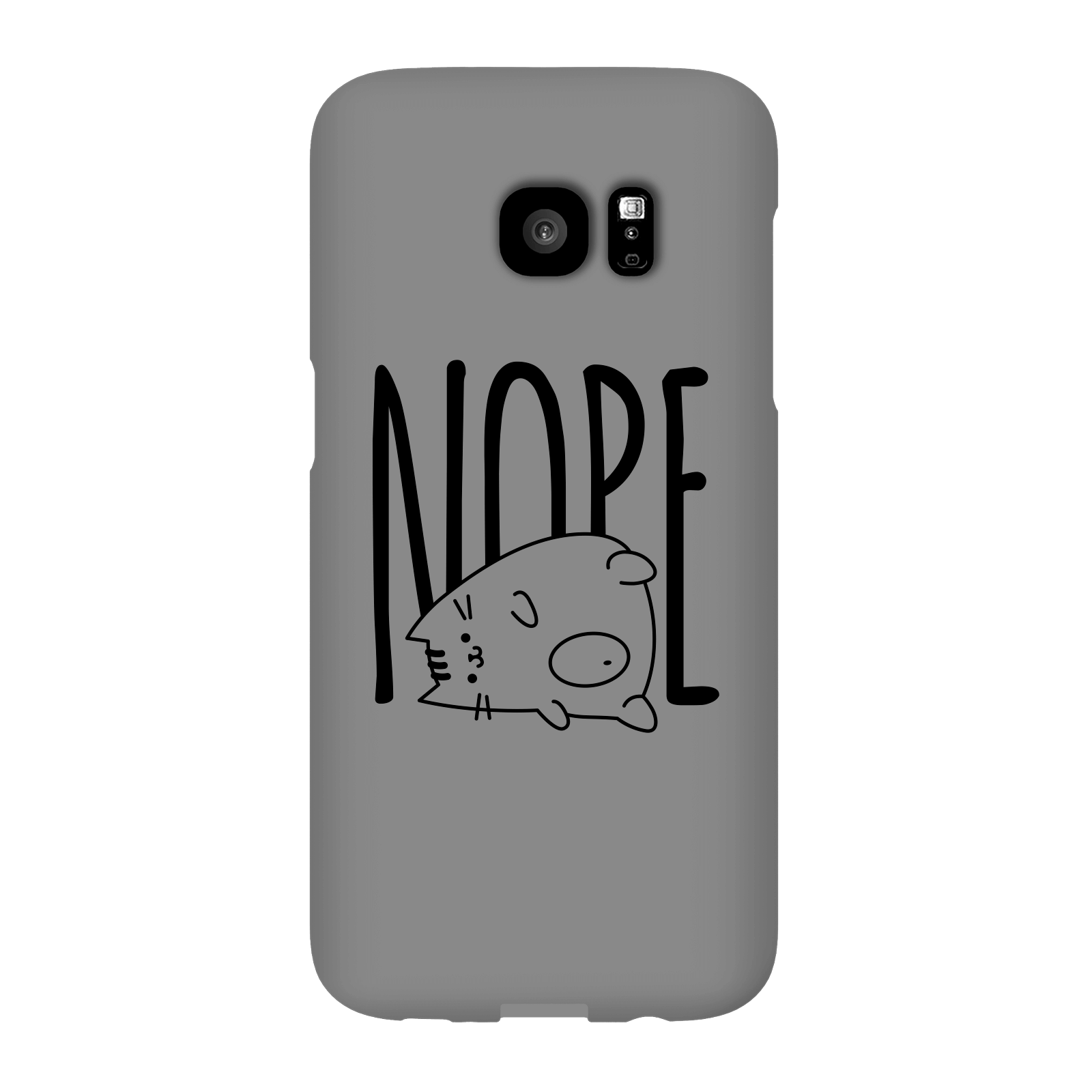 Nope Phone Case for iPhone and Android - Samsung S7 Edge - Snap Case - Gloss