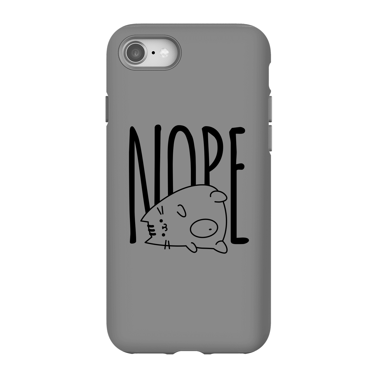 Nope Phone Case for iPhone and Android - iPhone 8 - Tough Case - Gloss