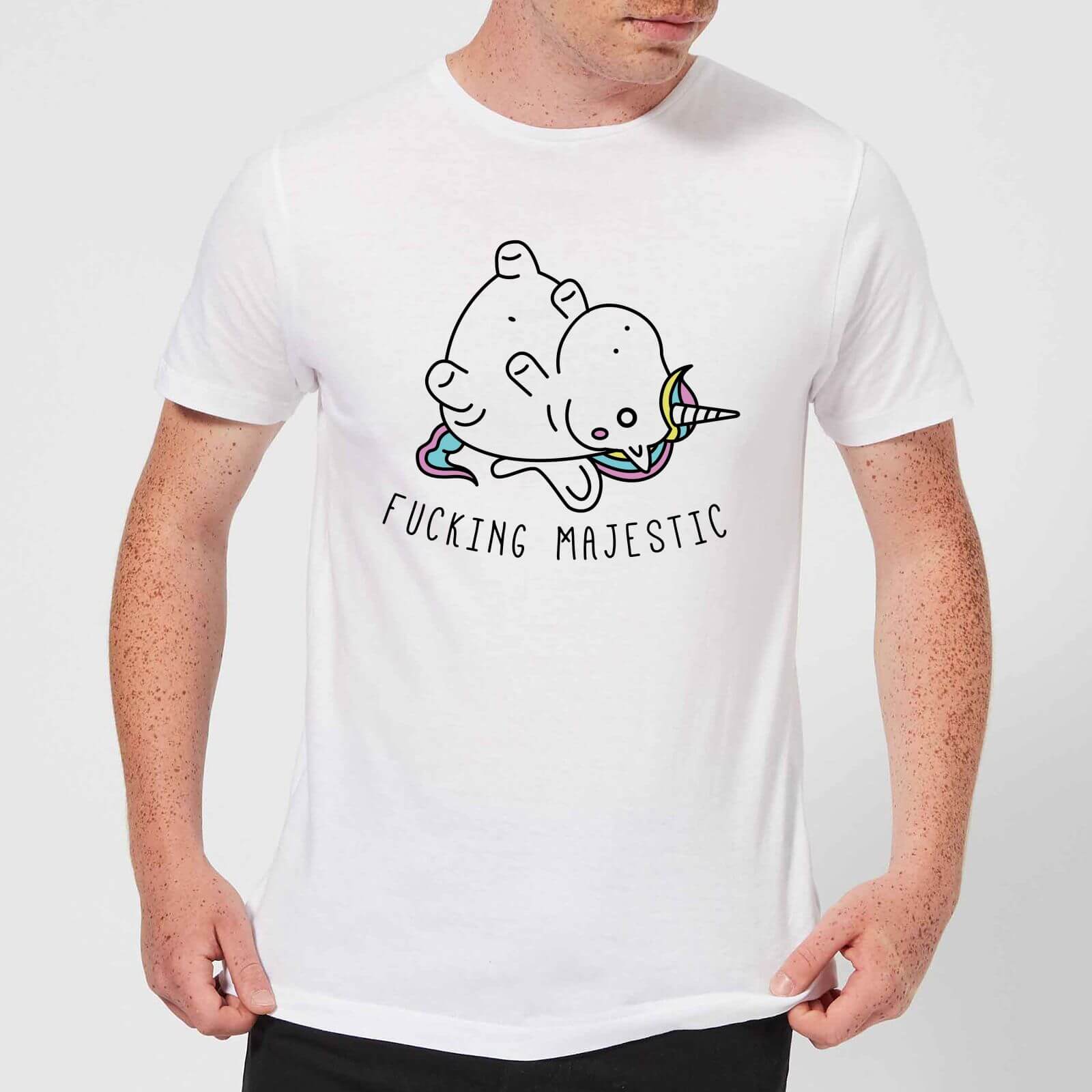 F***ing Majestic Men's T-Shirt - White - S - White
