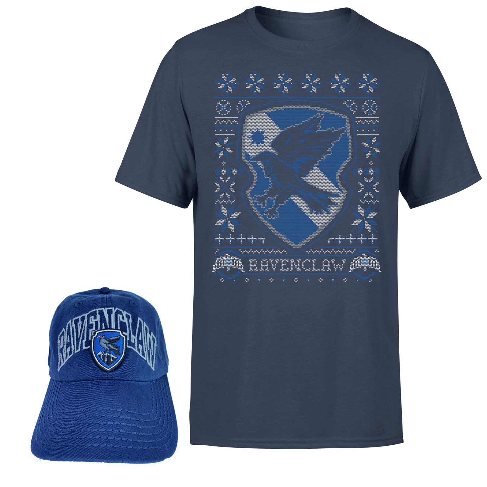 Harry Potter Ravenclaw T-Shirt and Cap Bundle - Navy - Men's - XXL - Navy