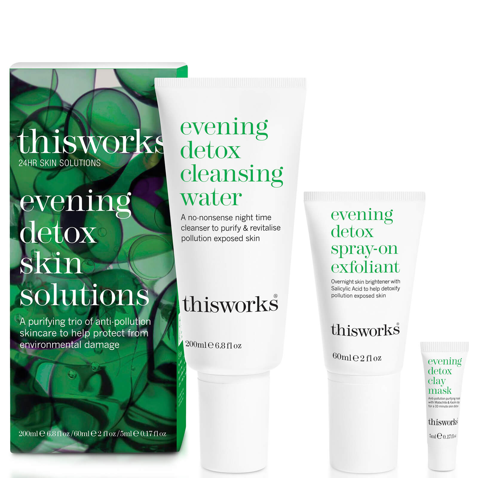 

this works Evening Detox Skin Solution