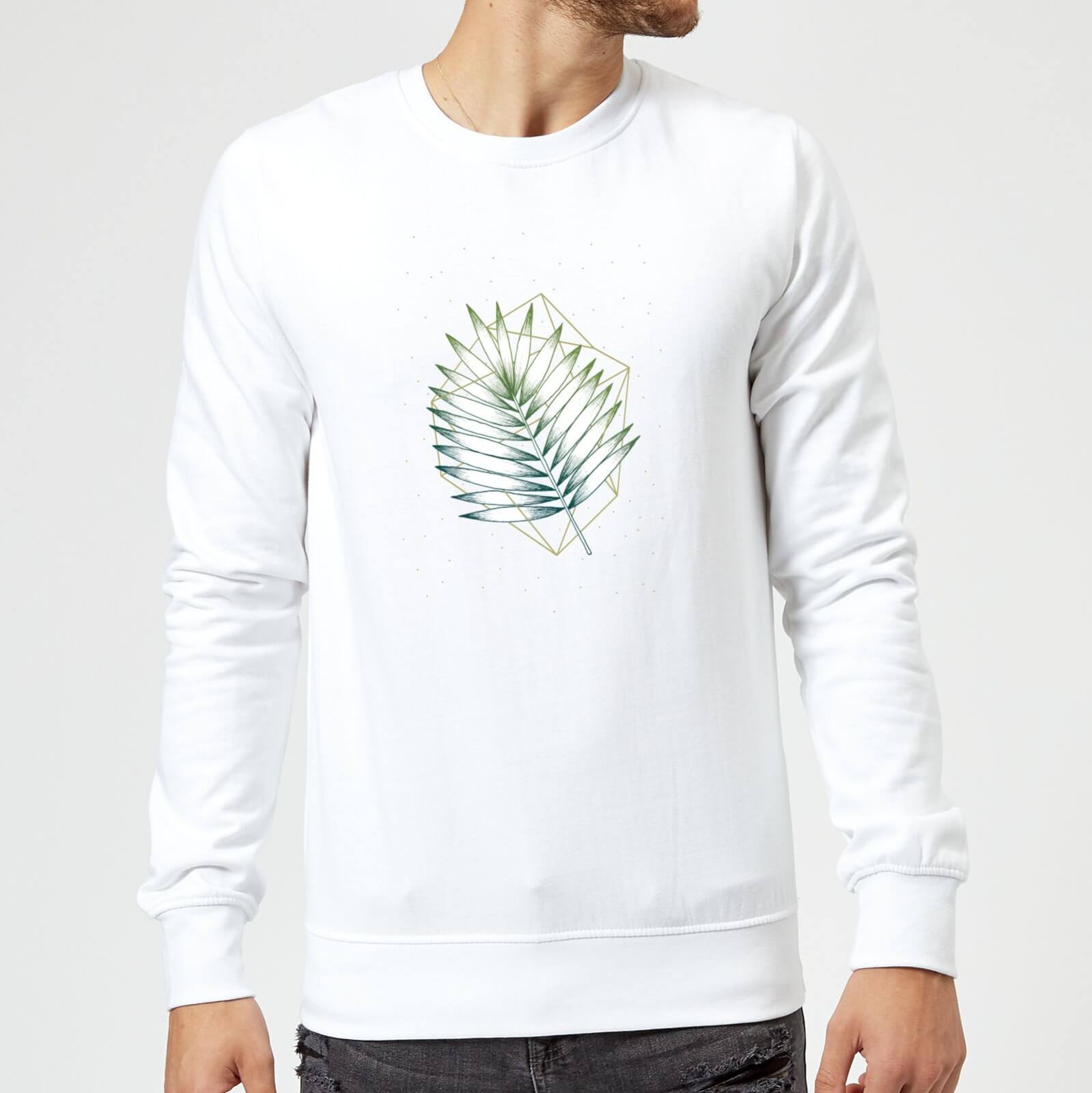 Barlena Geometry and Nature Sweatshirt - White - S - White