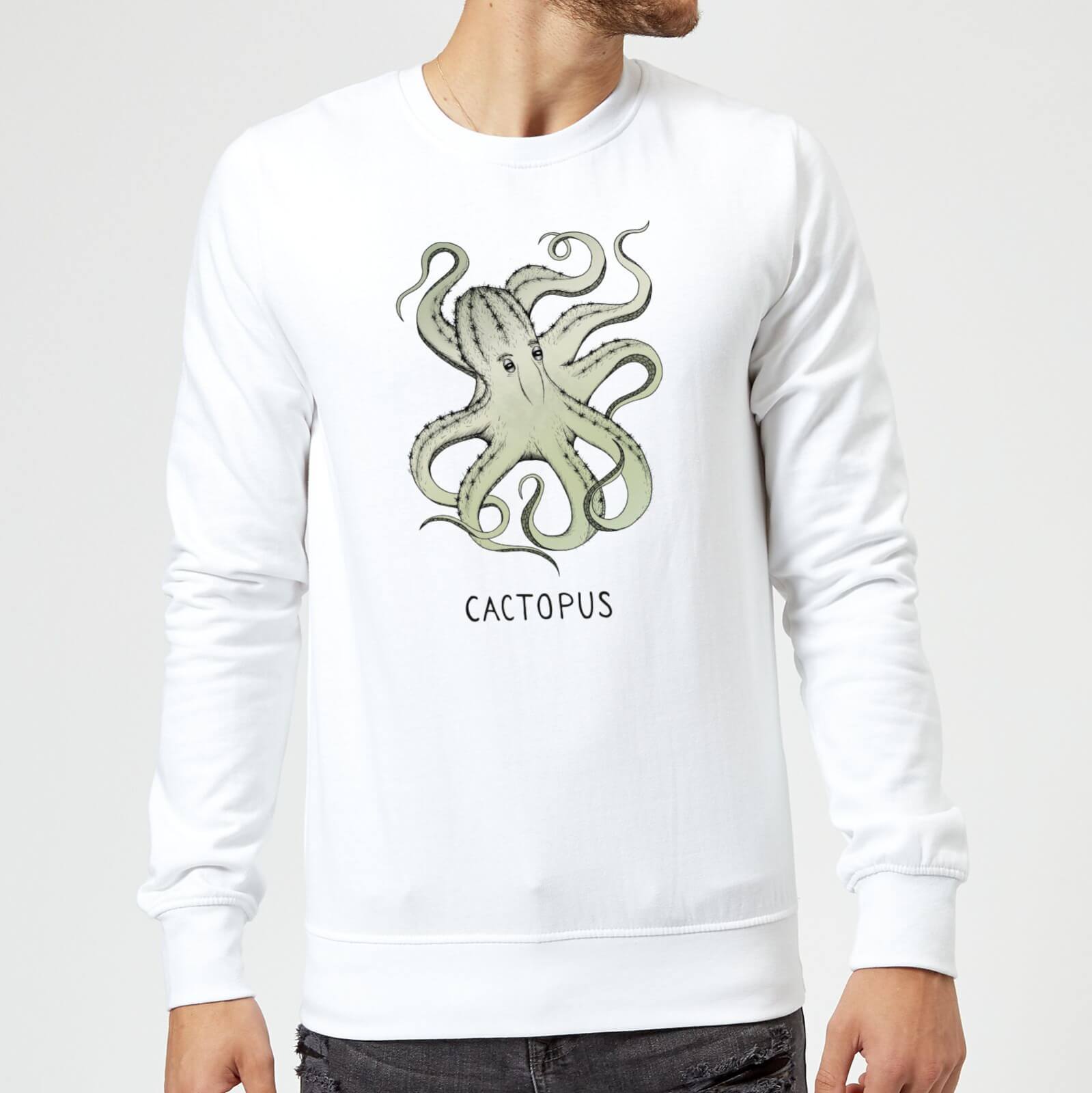 Barlena Cactopus Sweatshirt - White - S - White