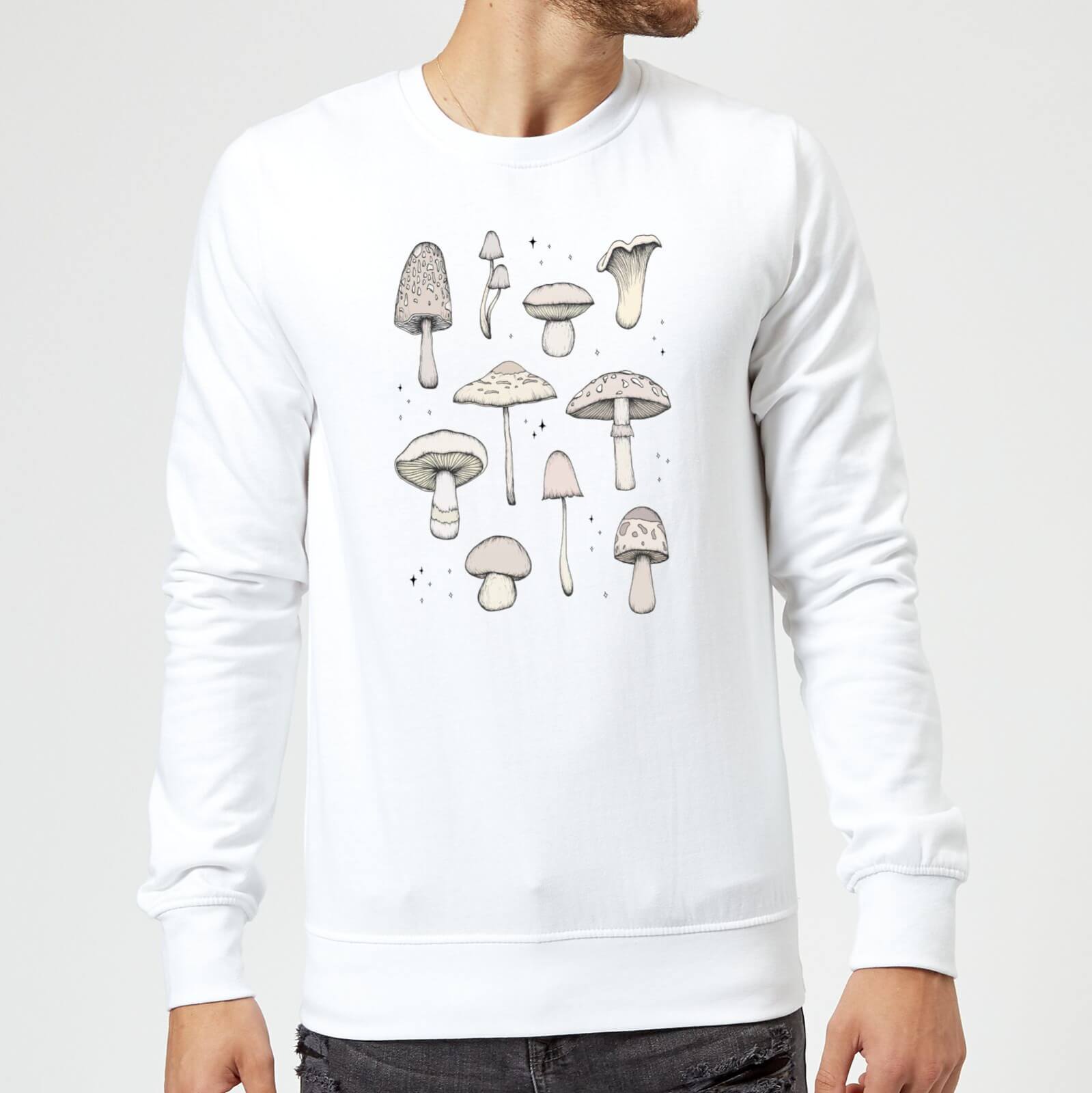 Barlena Mushrooms Sweatshirt - White - S - White