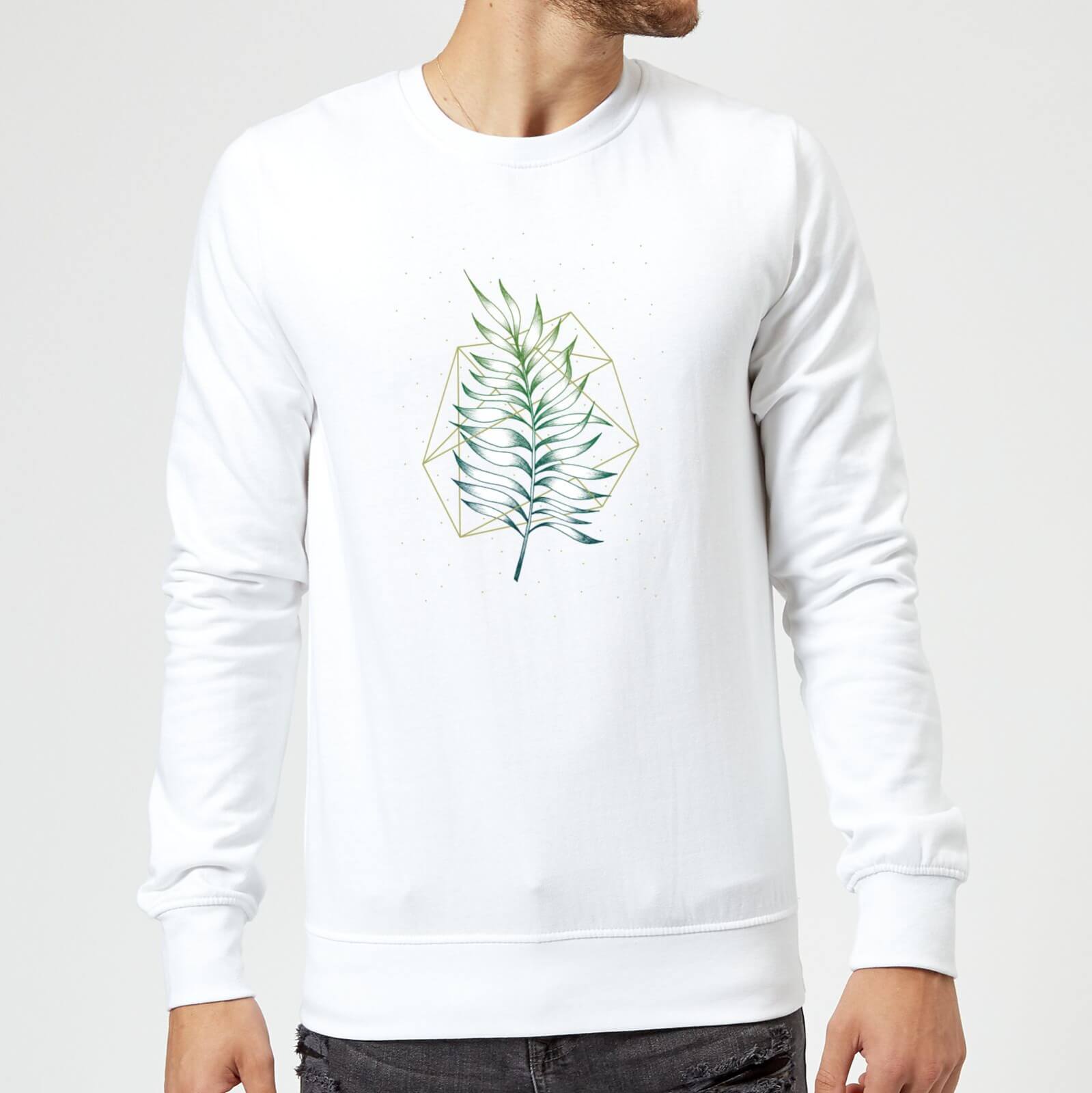 Barlena Geometry and Nature Sweatshirt - White - S - White
