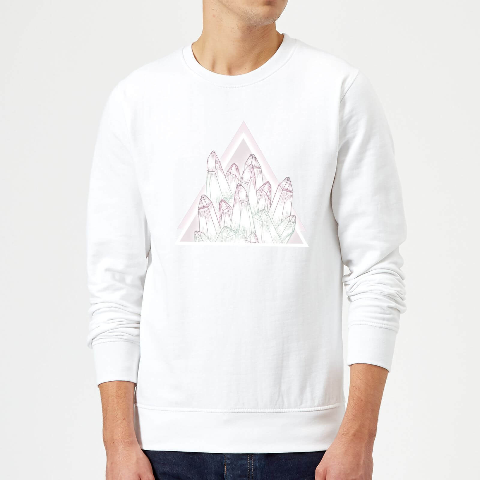 Barlena Crystals Sweatshirt - White - S - White