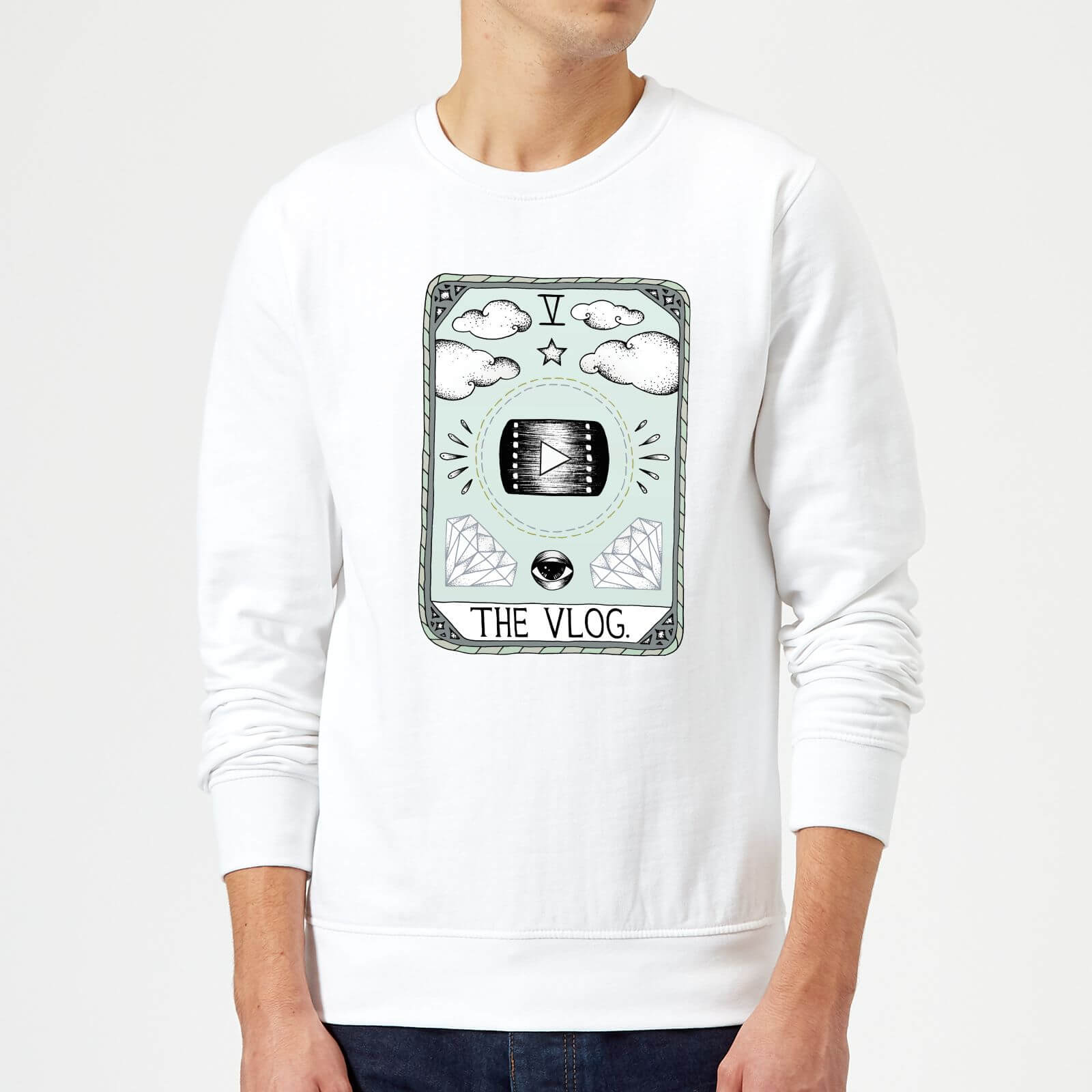 Barlena The Vlog Sweatshirt - White - S