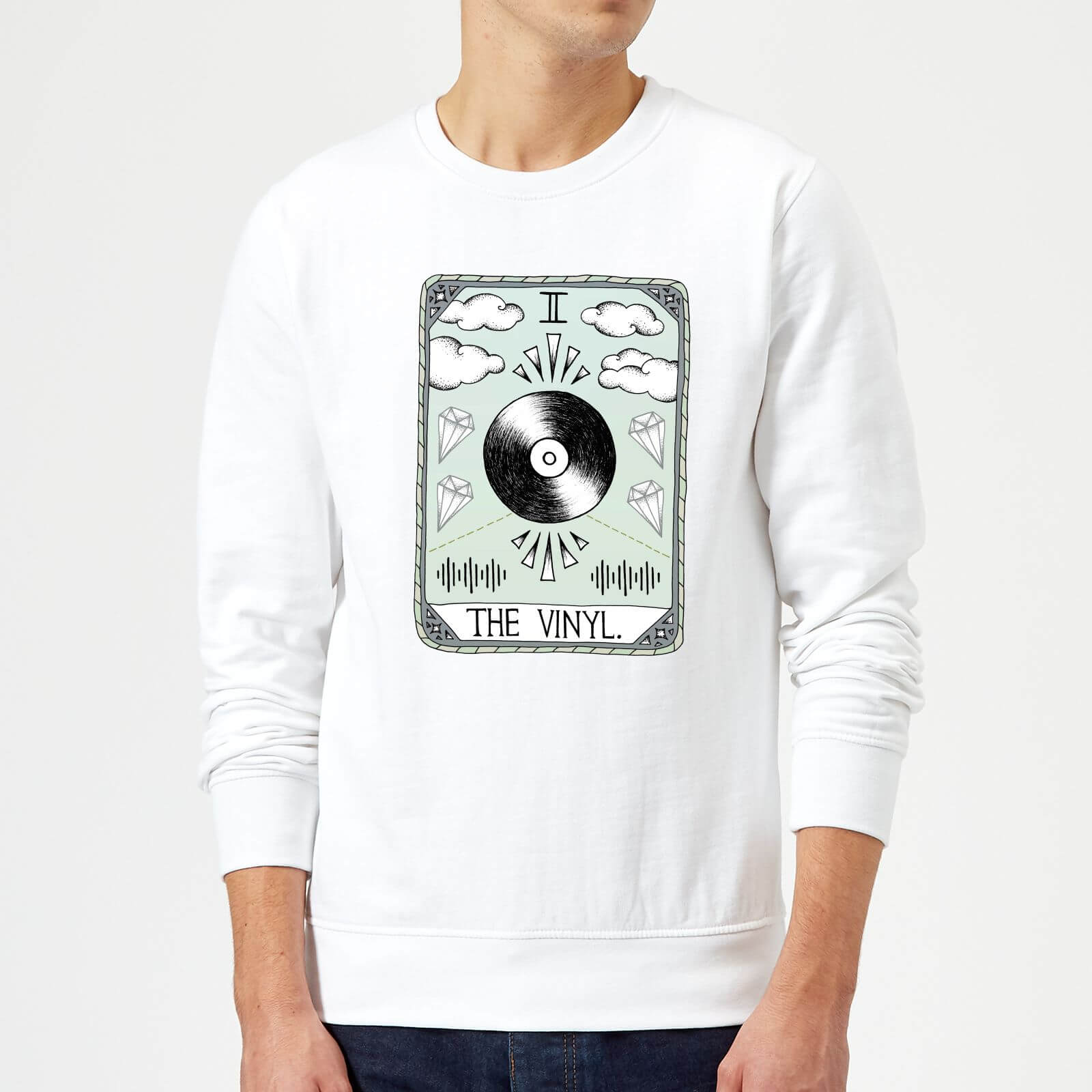Barlena The Vinyl Sweatshirt - White - S - White
