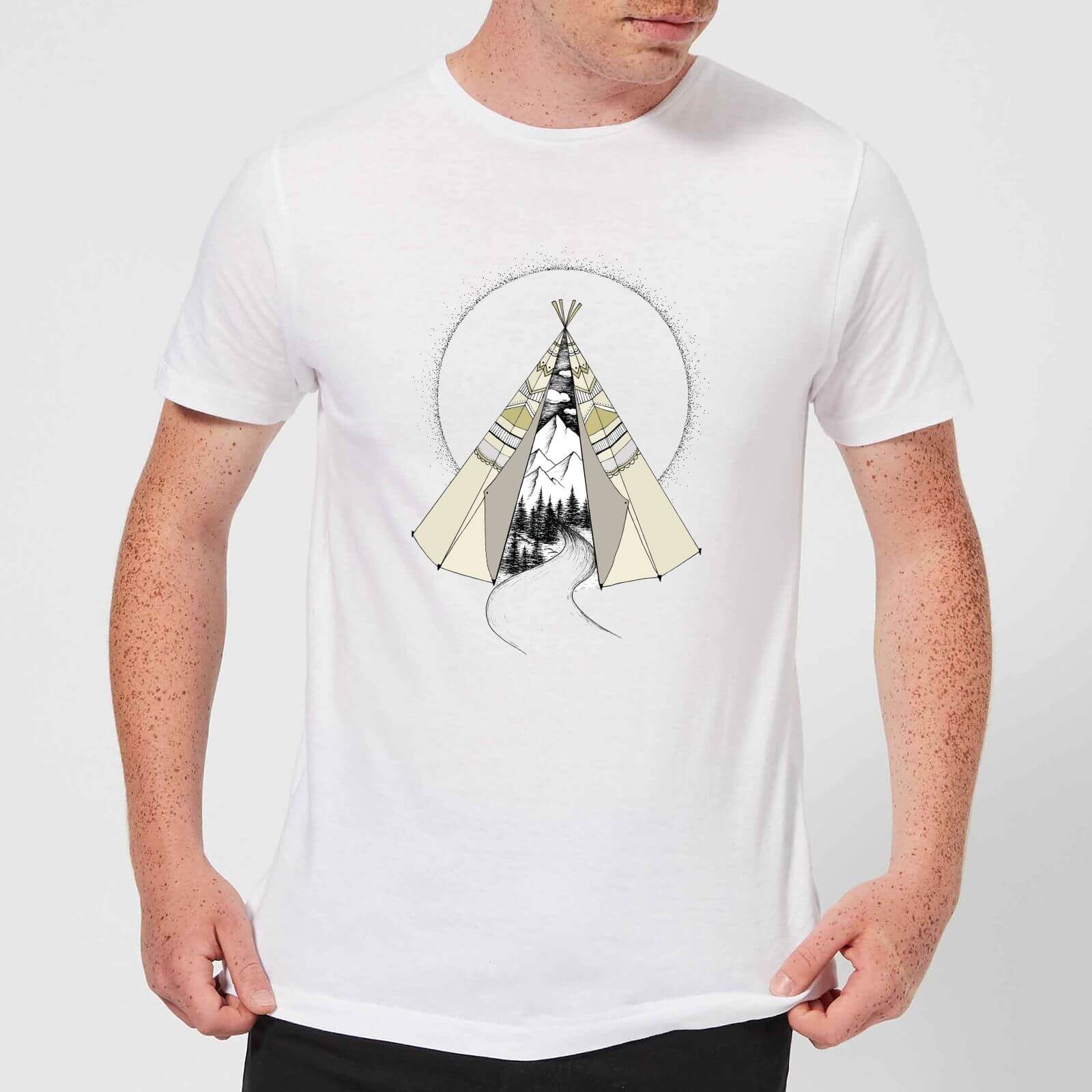 Barlena Into The Wild Men's T-Shirt - White - S