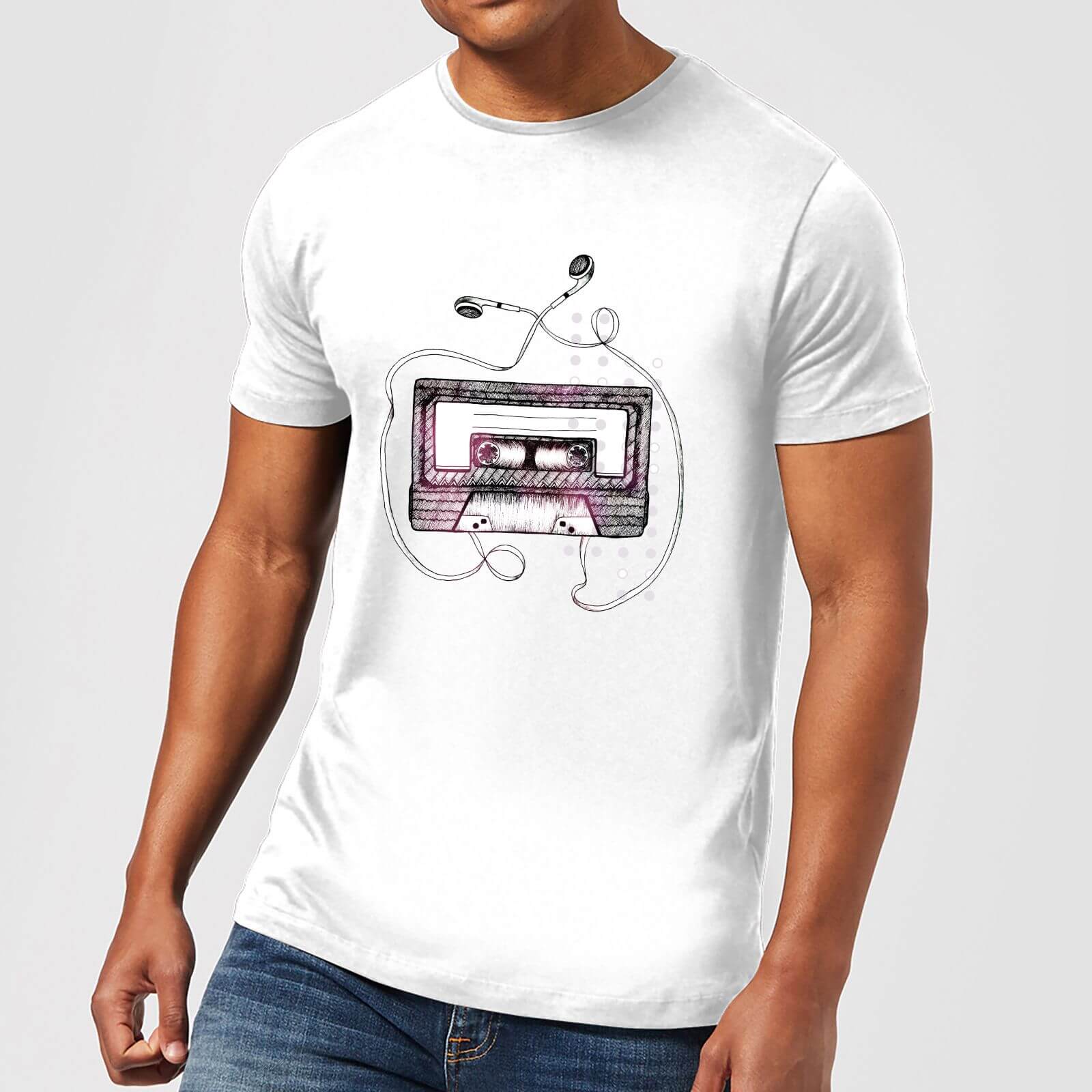 Barlena Mixtape Men's T-Shirt - White - S - White