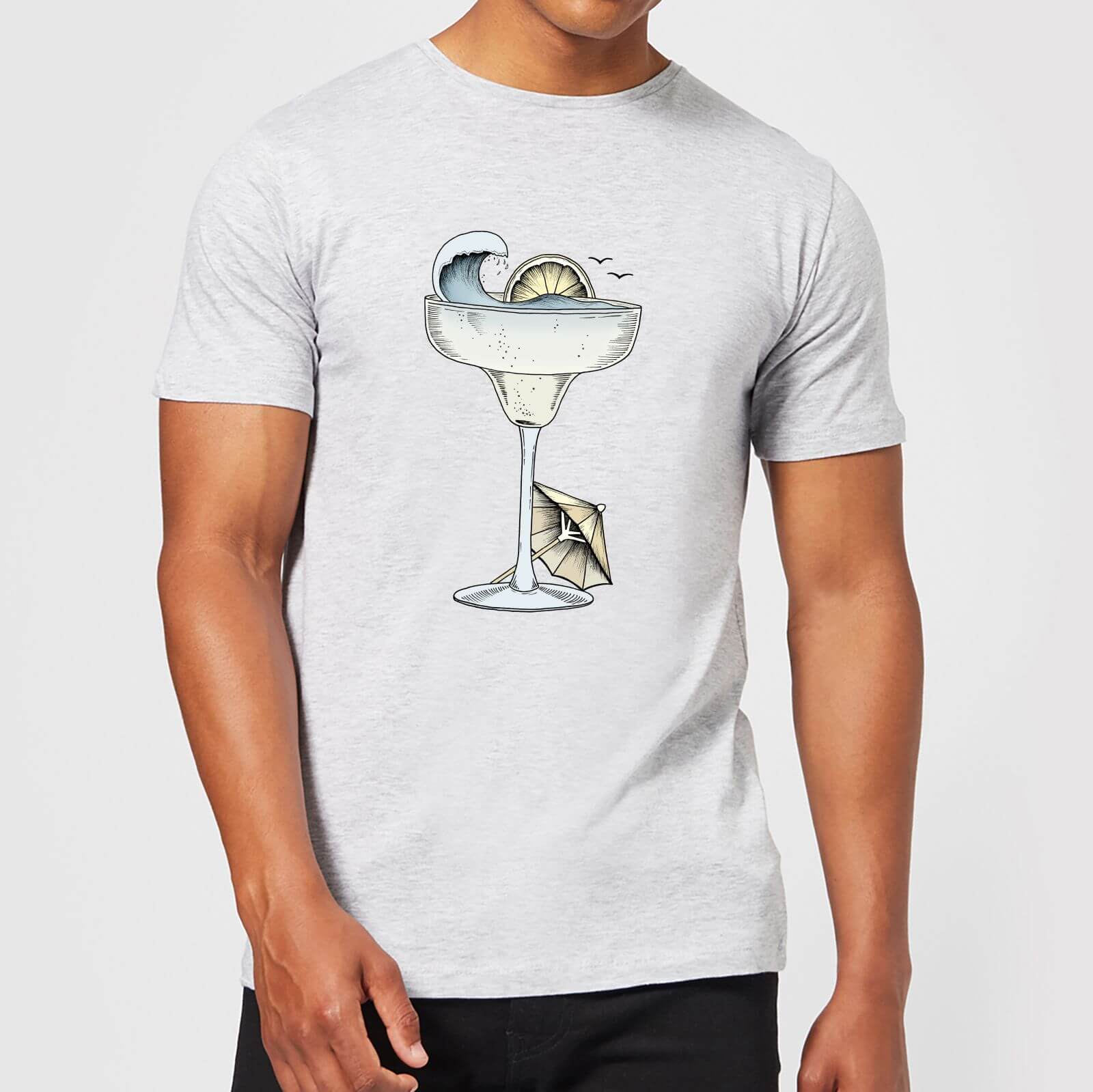 Barlena Summer Cocktail Men's T-Shirt - Grey - S - Grey