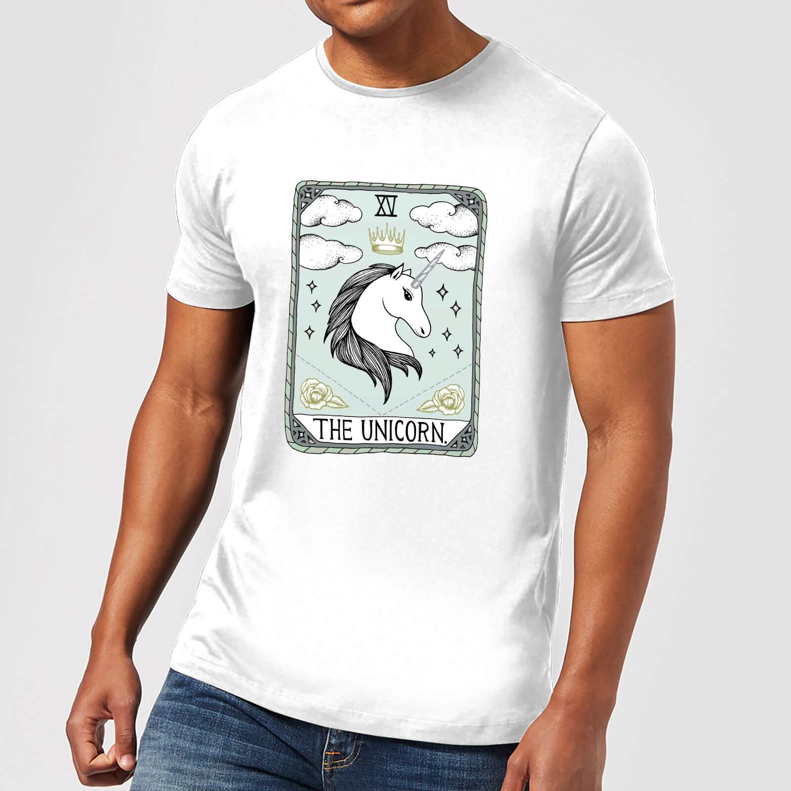 Barlena The Unicorn Men's T-Shirt - White - S - White