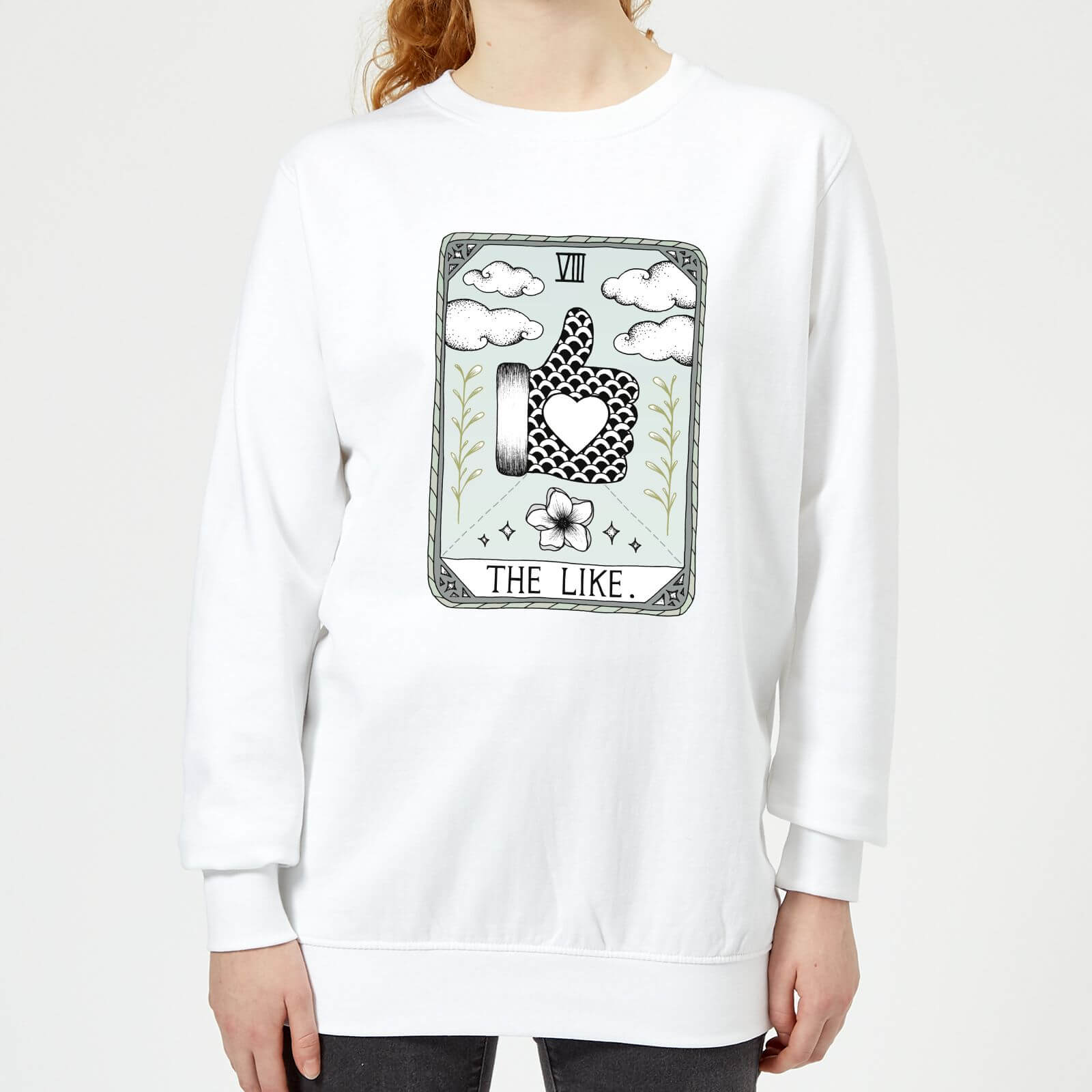 Barlena The Like Women's Sweatshirt - White - XS - White