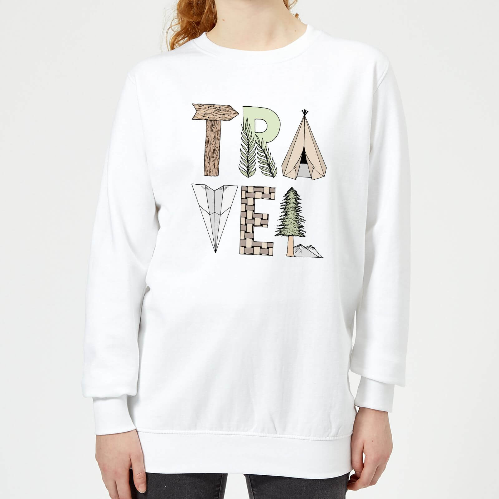 Barlena Travel Women's Sweatshirt - White - XS - White