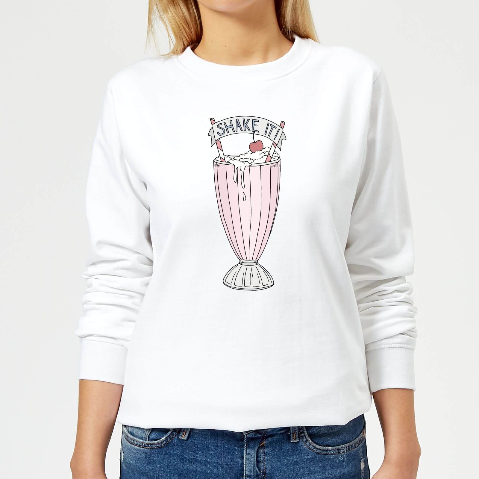 Barlena Shake It Women's Sweatshirt - White - XS - White