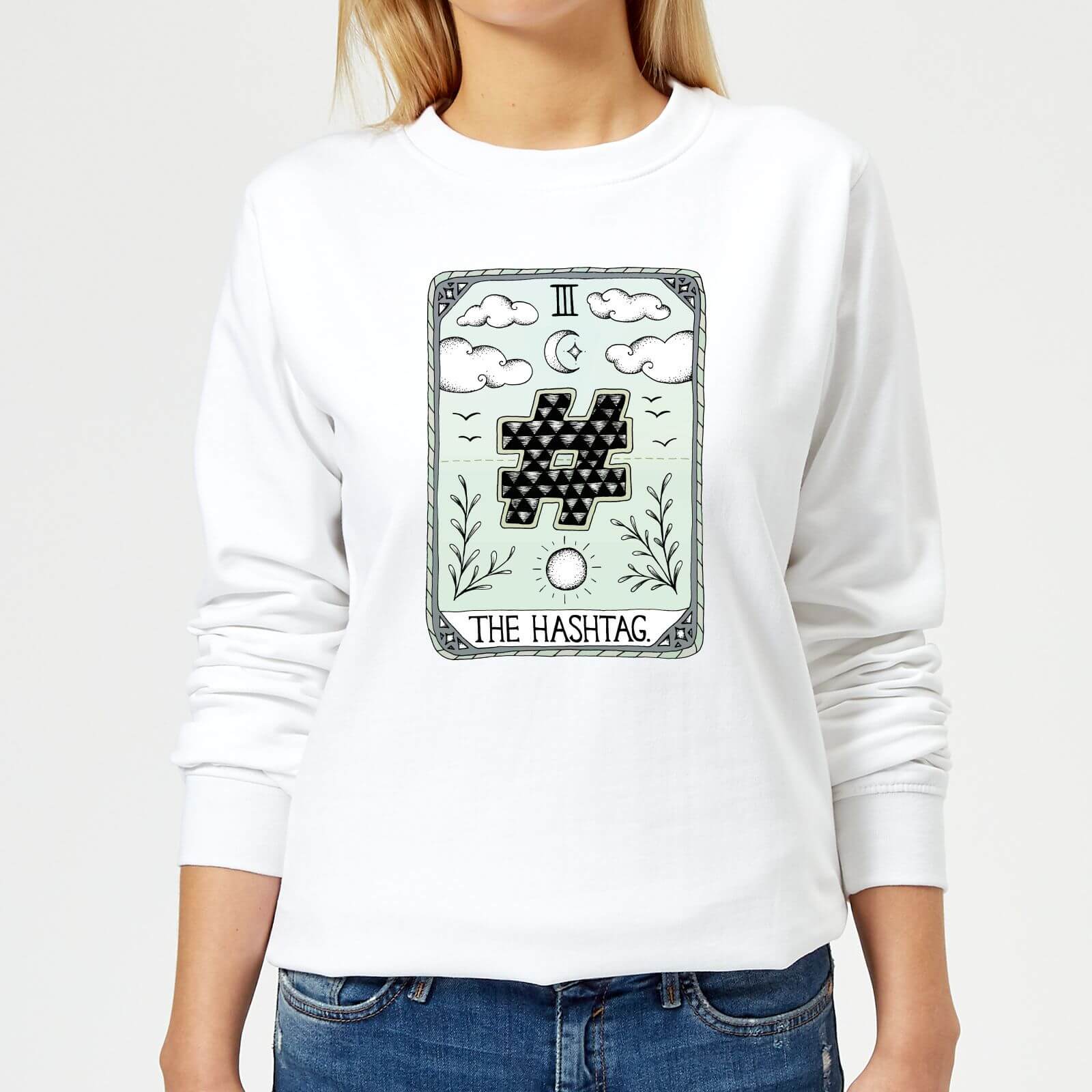 Barlena The Hashtag Women's Sweatshirt - White - XS - White