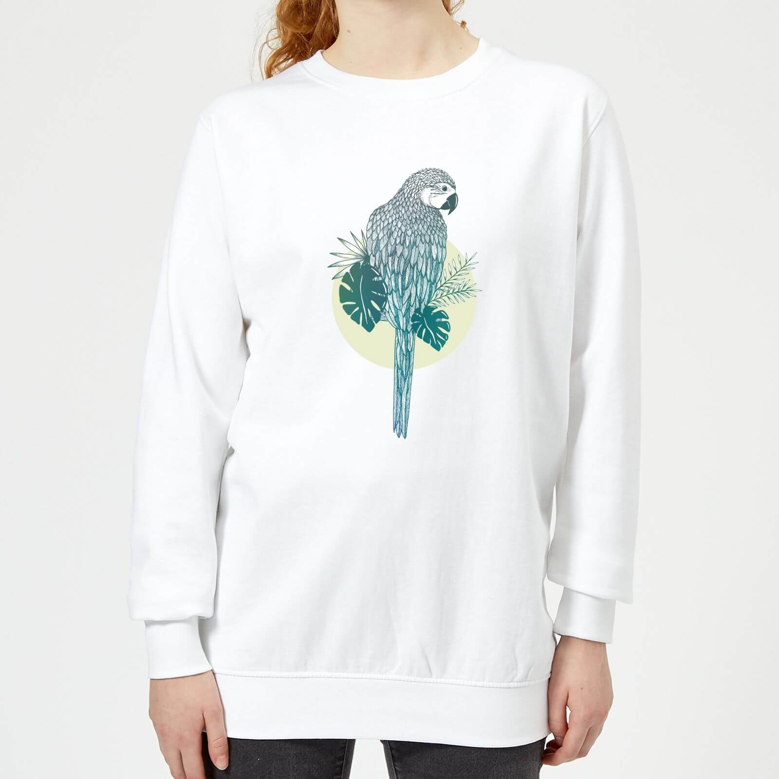 Barlena Parrot Women's Sweatshirt - White - XS - White
