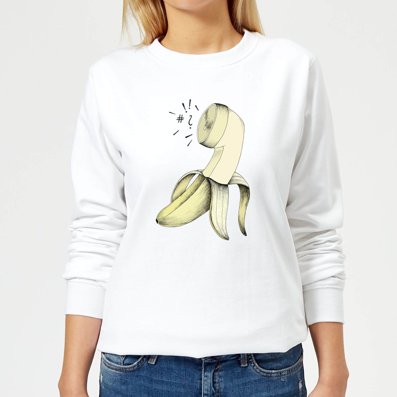 Barlena Blah Blah Blah Women's Sweatshirt - White - XS - White