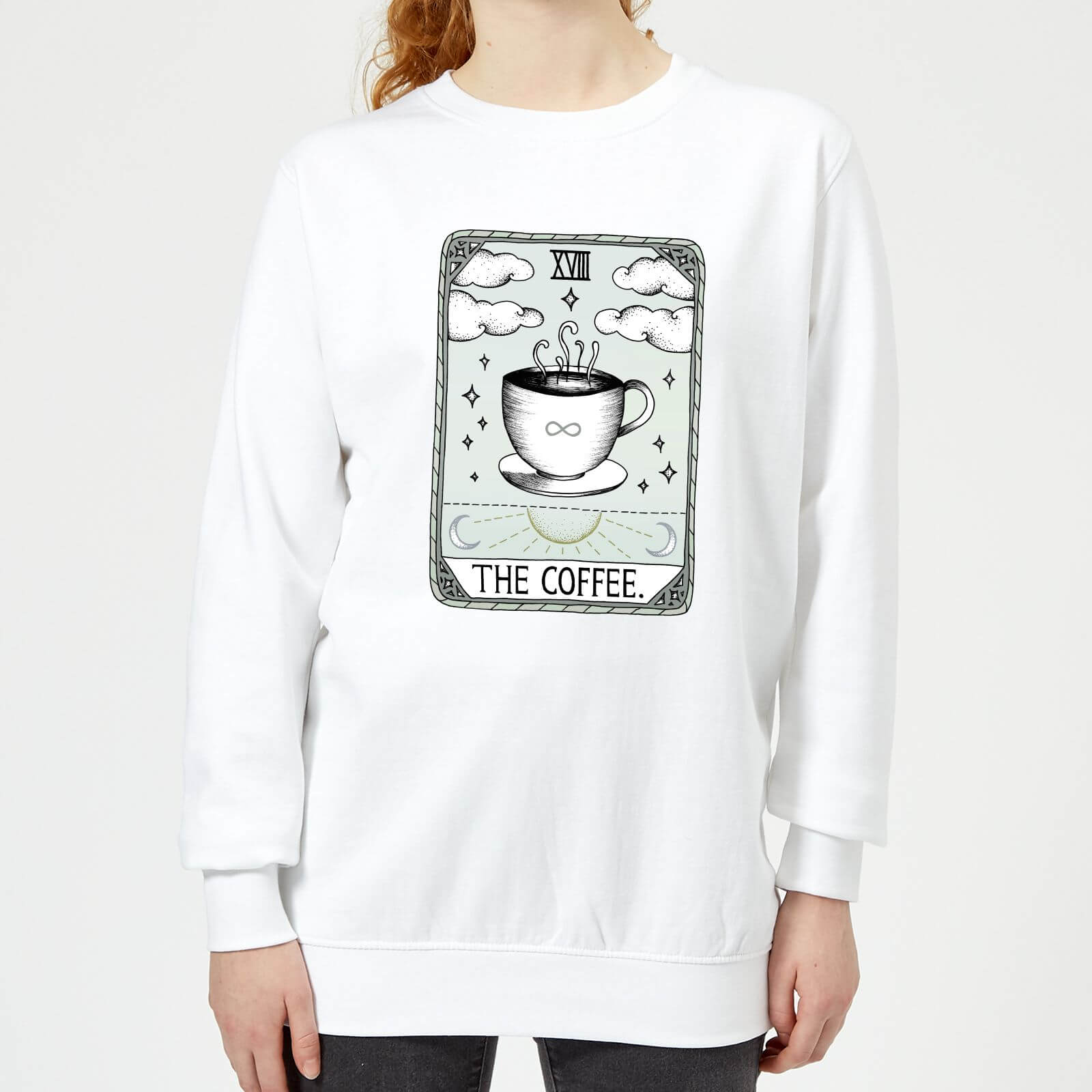 Barlena The Coffee Women's Sweatshirt - White - XS - White