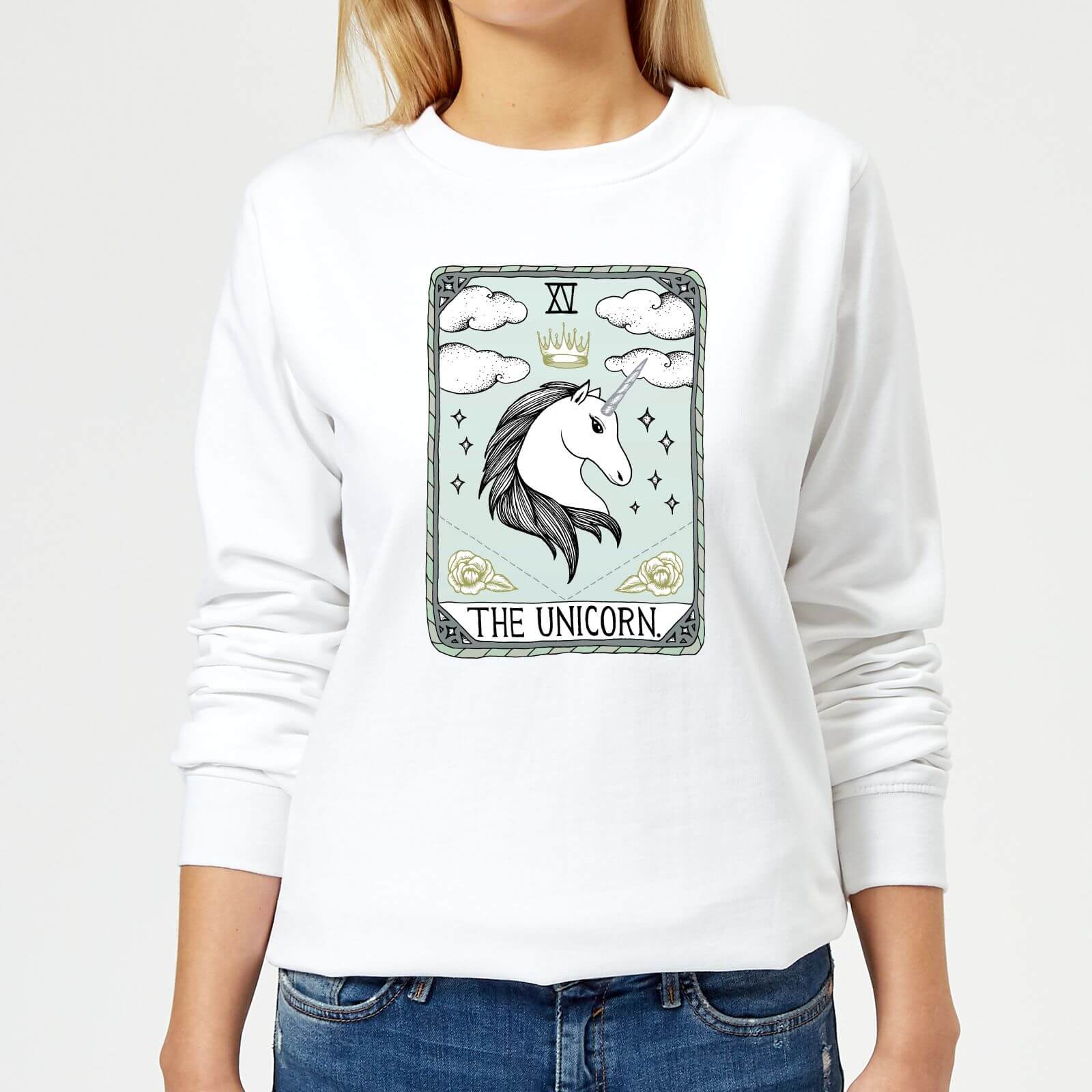 Barlena The Unicorn Women's Sweatshirt - White - XS - White