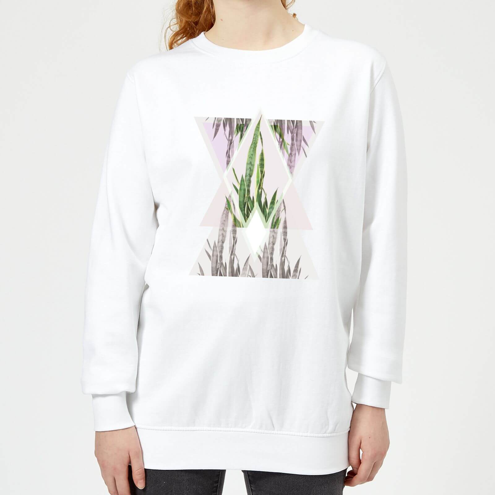 Barlena Sansevieria Women's Sweatshirt - White - XS - White