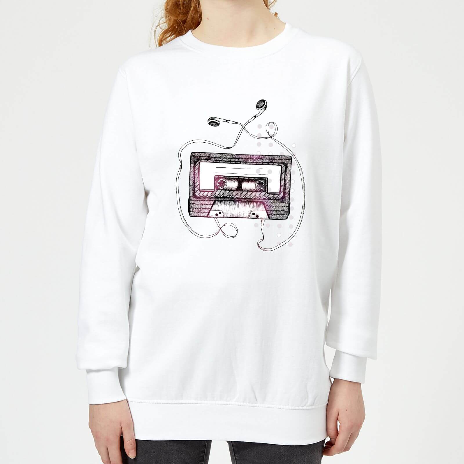 Barlena Mixtape Women's Sweatshirt - White - XS - White