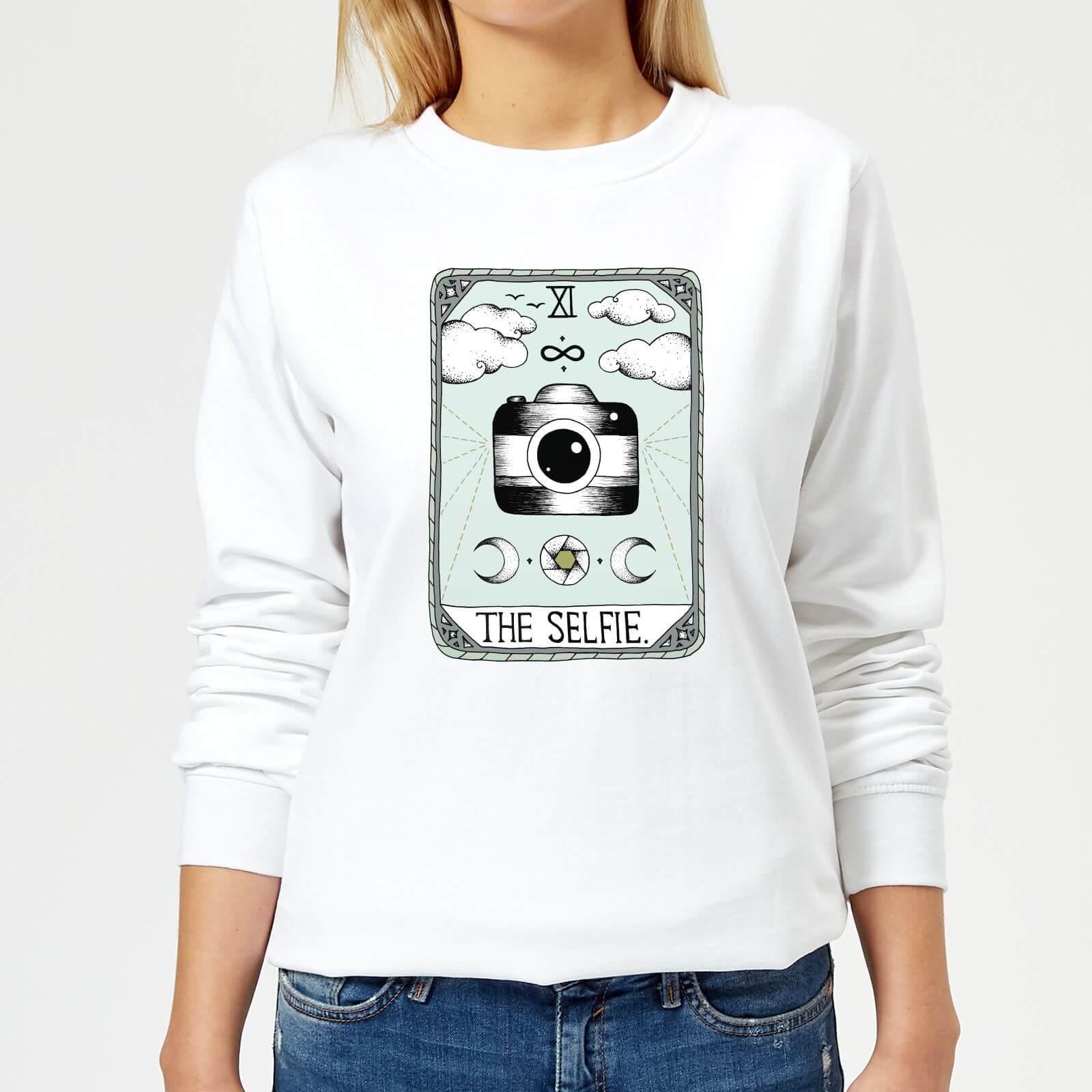 Barlena The Selfie Women's Sweatshirt - White - XS - White