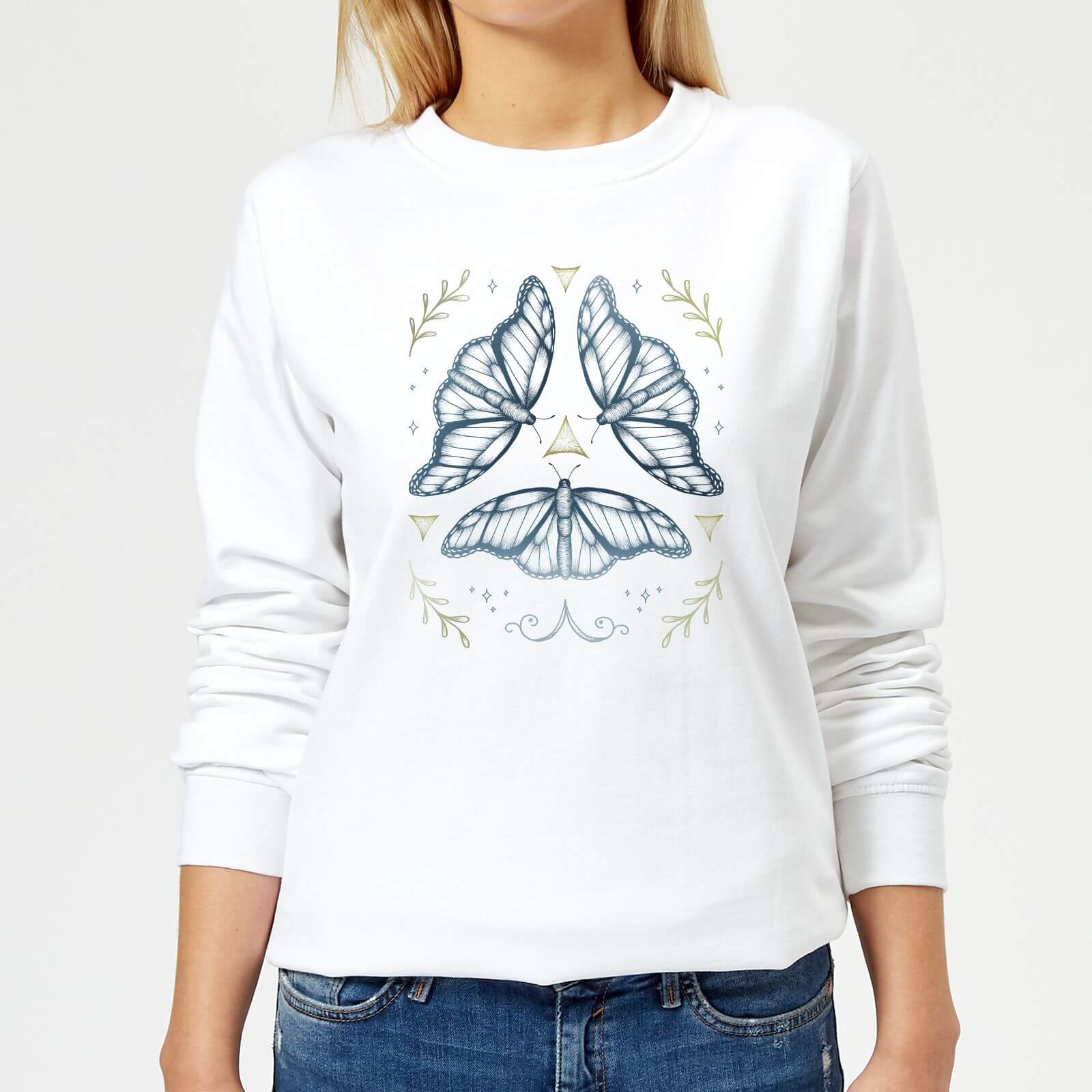 Barlena Fairy Dance Women's Sweatshirt - White - XS - White