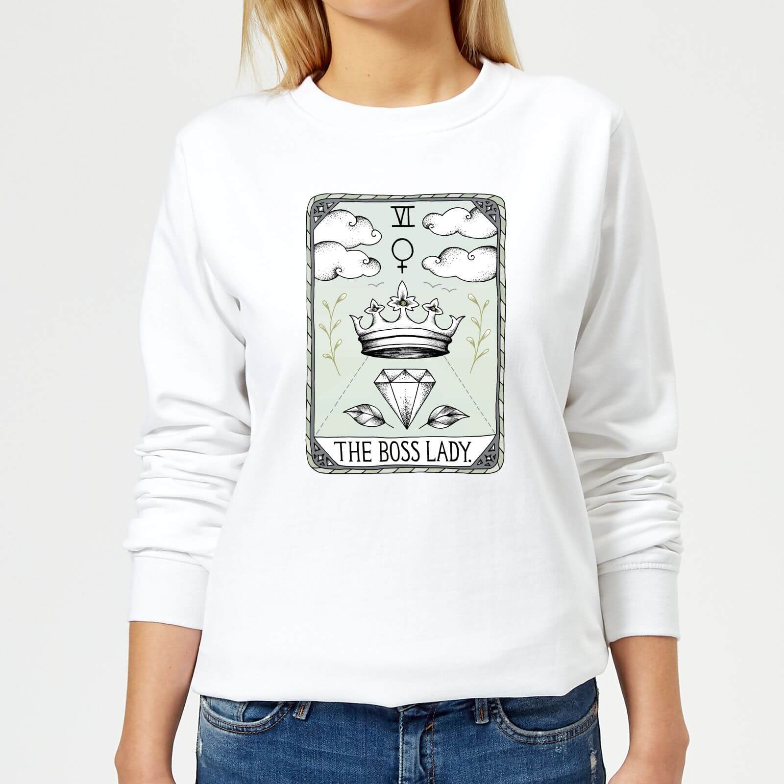 Barlena The Boss Lady Women's Sweatshirt - White - XS - White