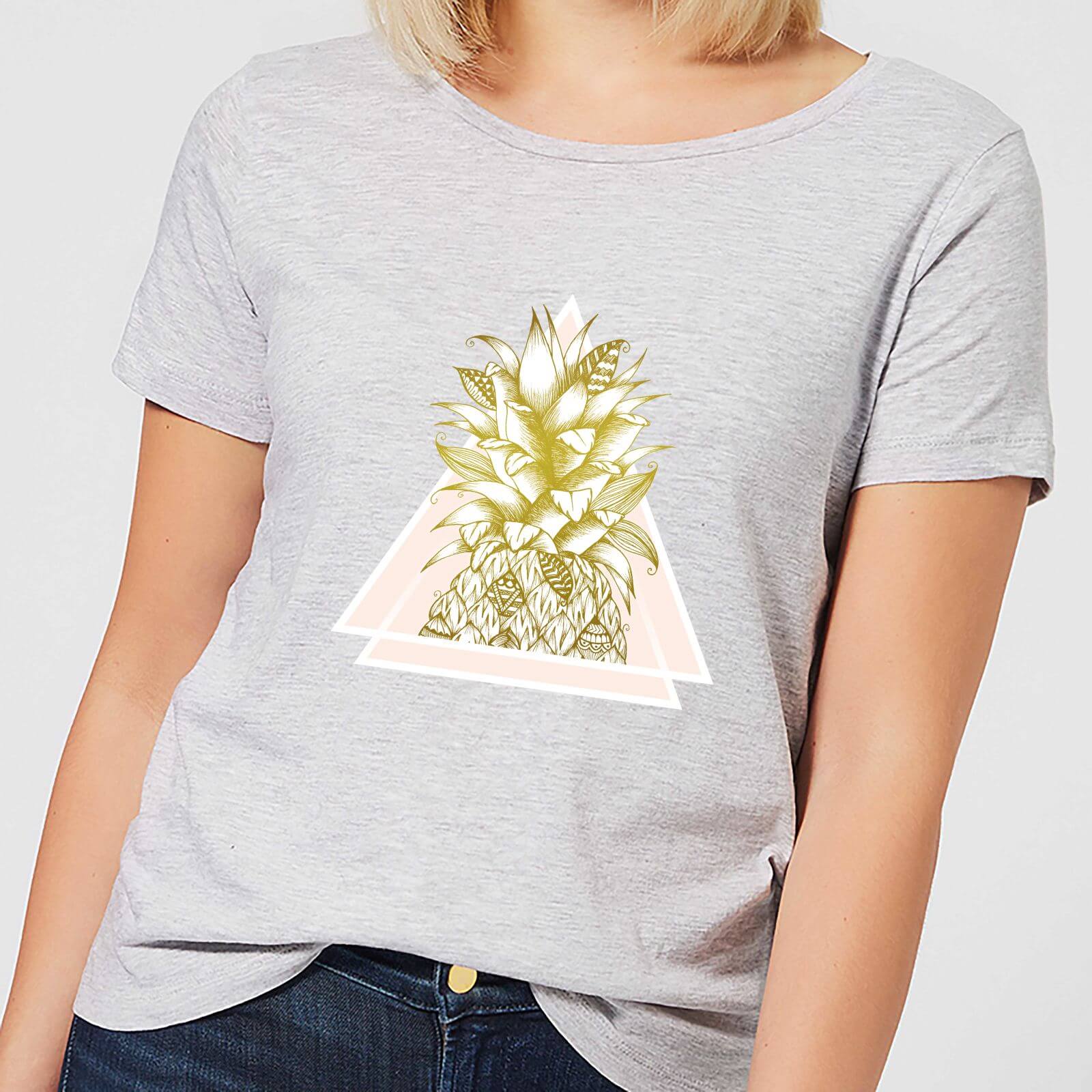 Barlena Pineapple Women's T-Shirt - Grey - S - Grey