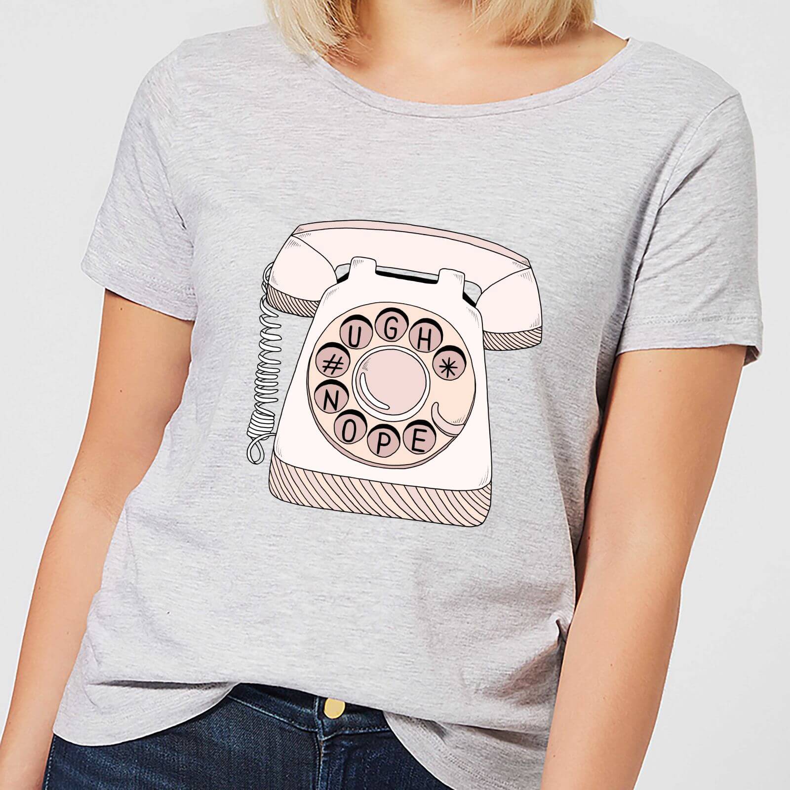 Barlena Phone Call Women's T-Shirt - Grey - S - Grey