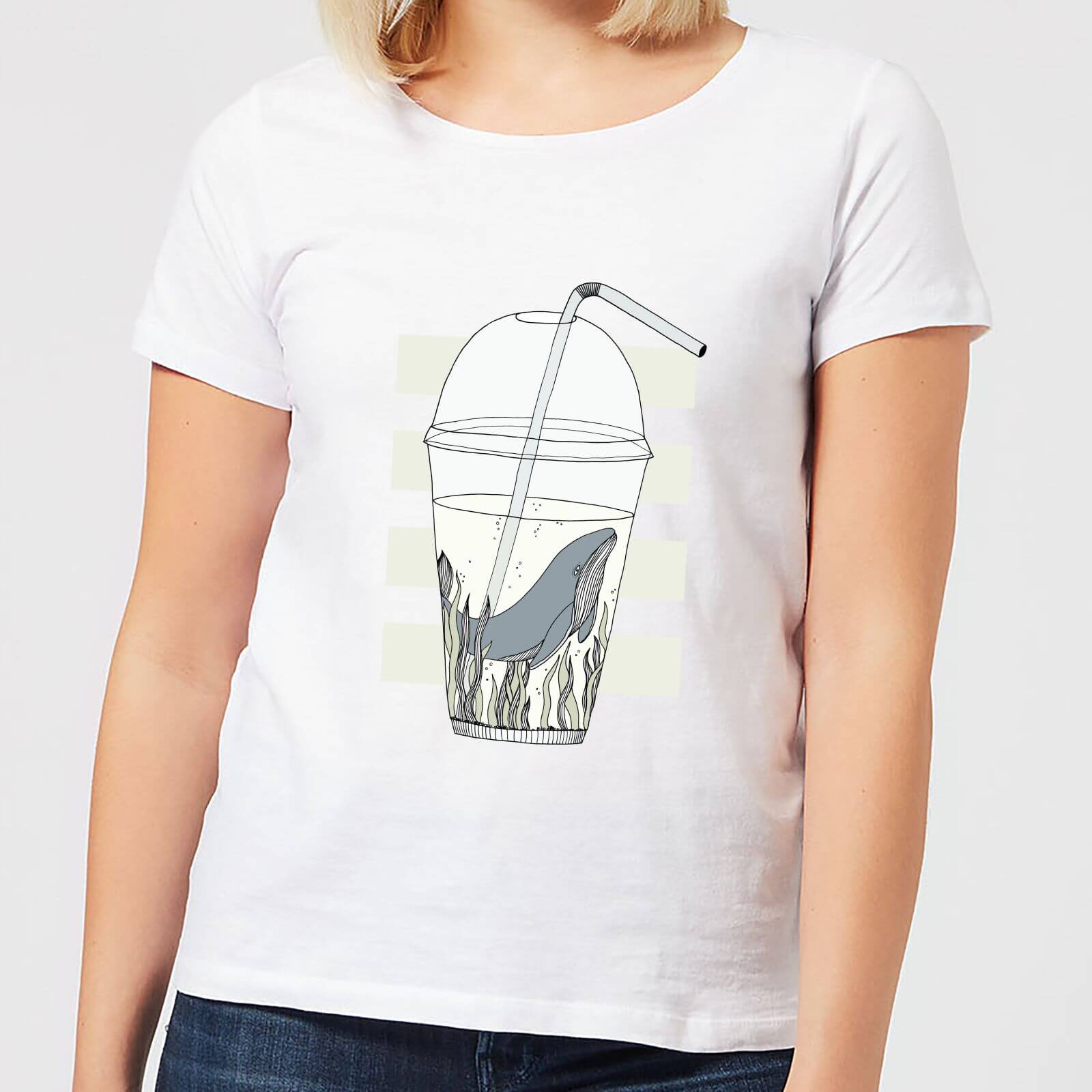 Barlena Thirsty Women's T-Shirt - White - S - White