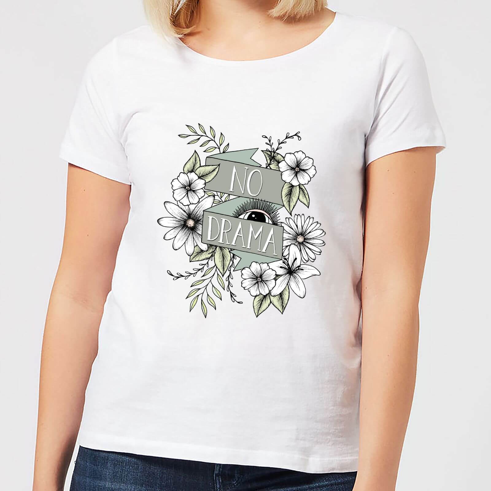 Barlena No Drama Women's T-Shirt - White - M - White