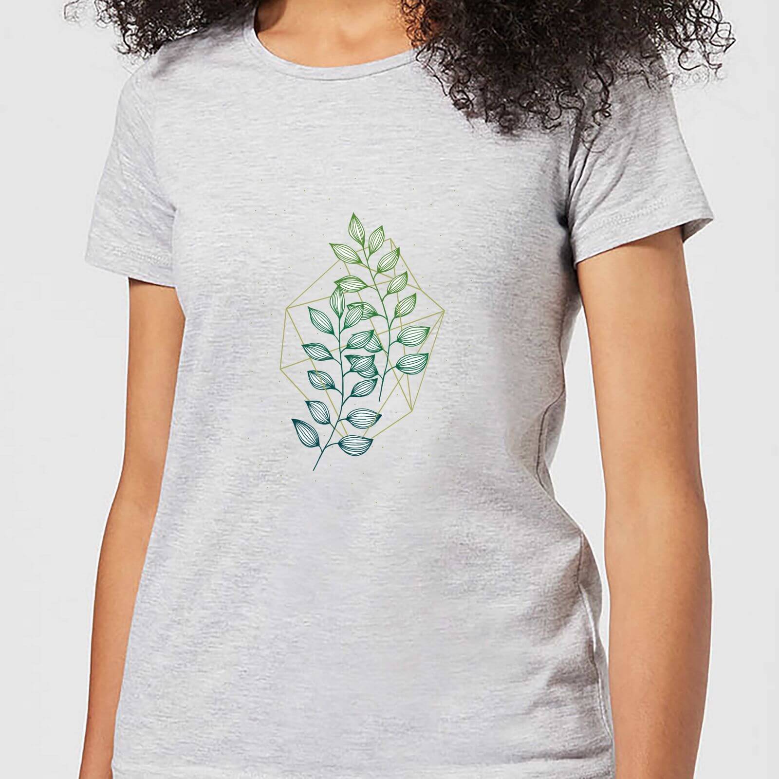 Barlena Geometry and Nature Women's T-Shirt - Grey - S - Grey