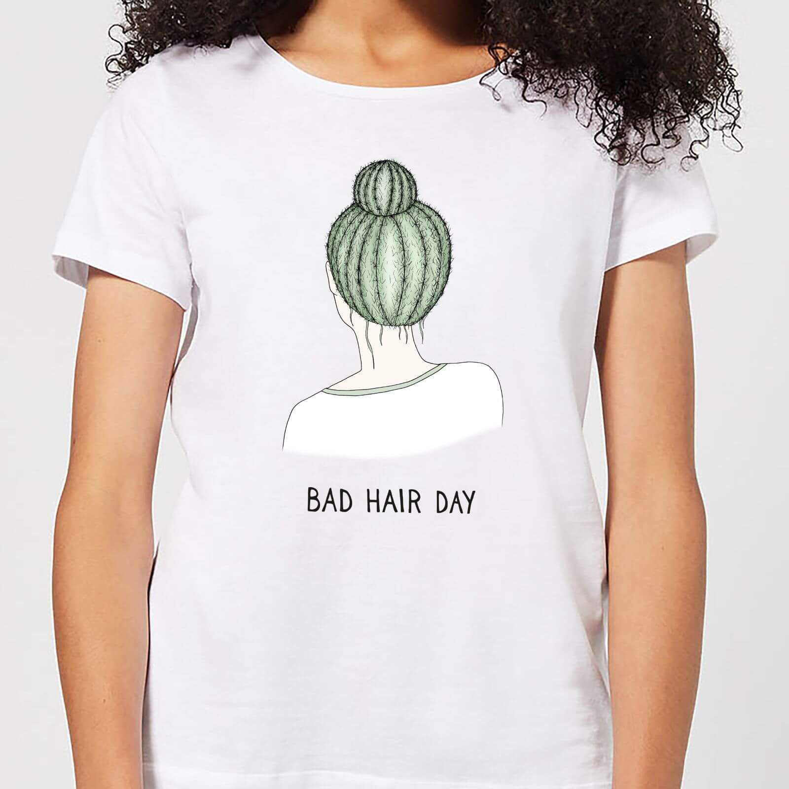 Barlena Bad Hair Day Women's T-Shirt - White - S - White