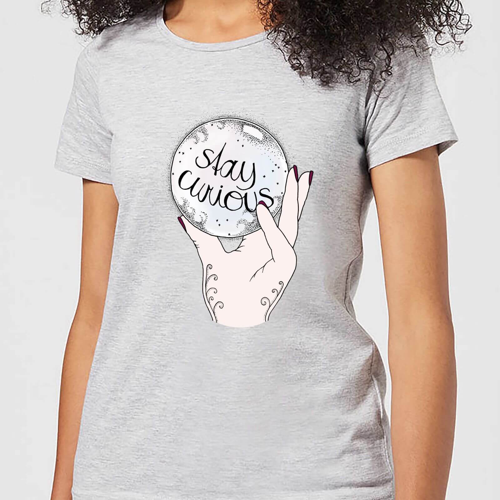 Barlena Stay Curious Women's T-Shirt - Grey - S - Grey