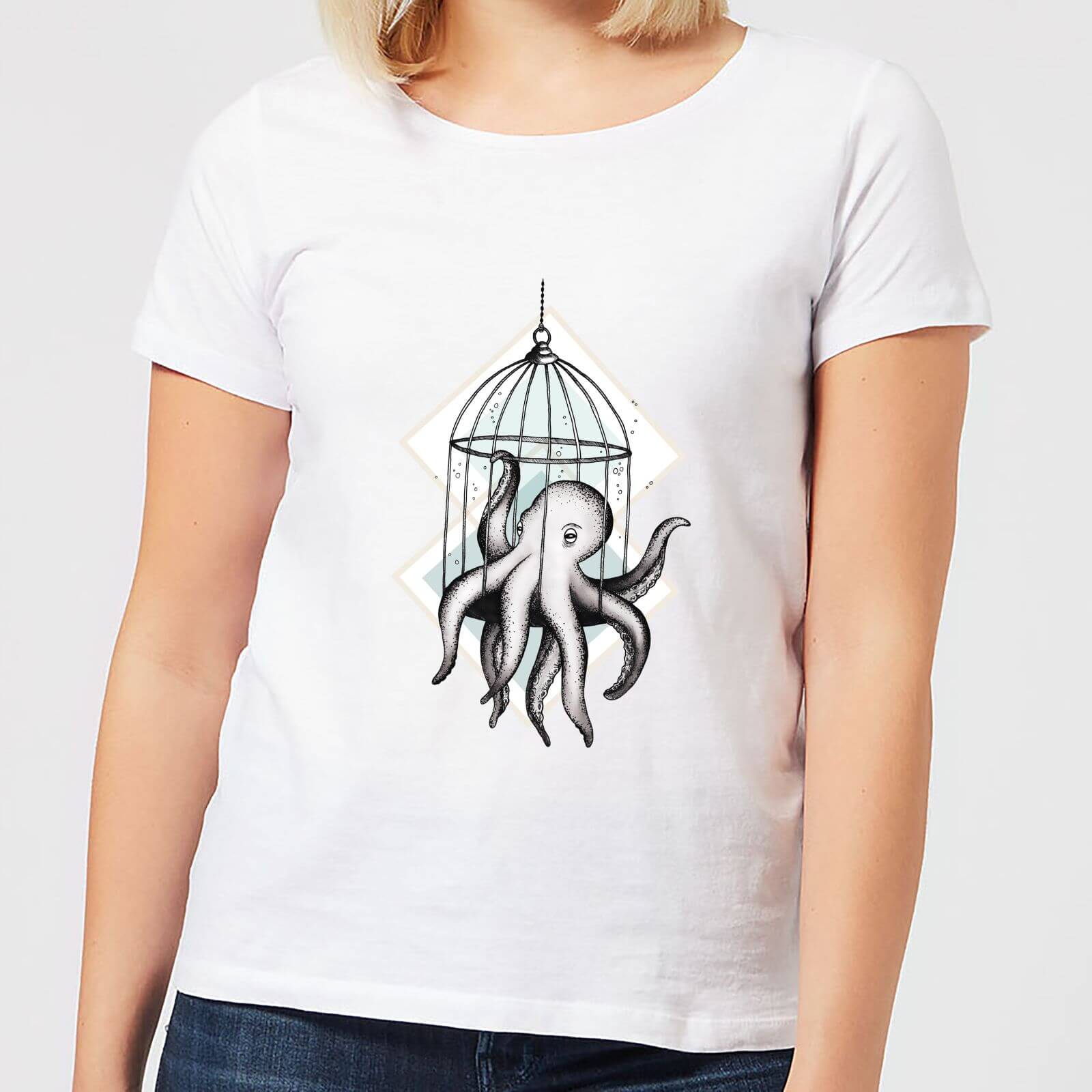 Barlena Set Me Free Women's T-Shirt - White - S - White