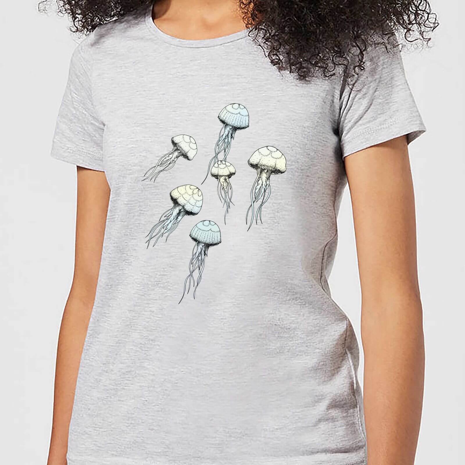 Barlena Jellyfish Women's T-Shirt - Grey - S - Grey