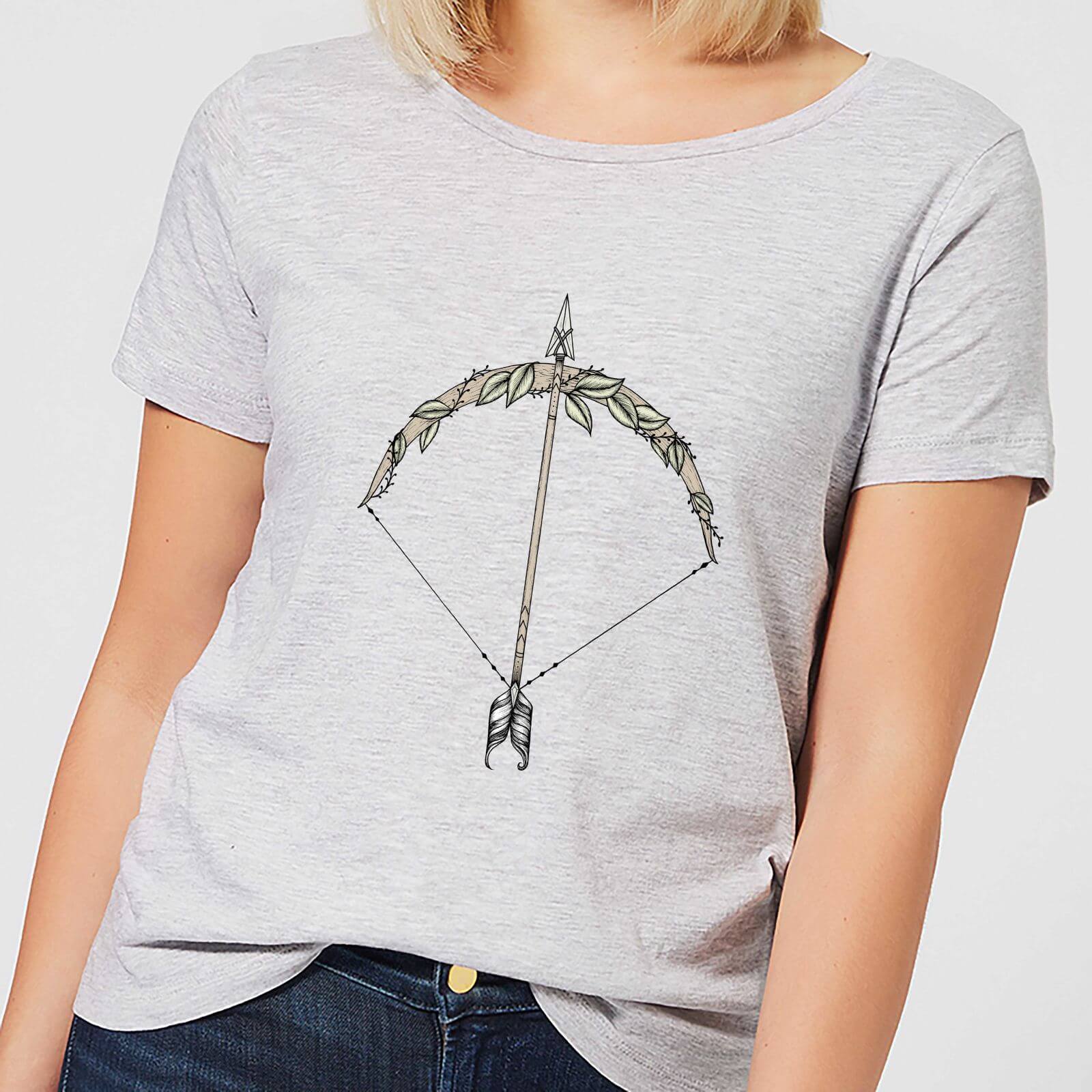 Barlena Bow and Arrow Women's T-Shirt - Grey - S - Grey