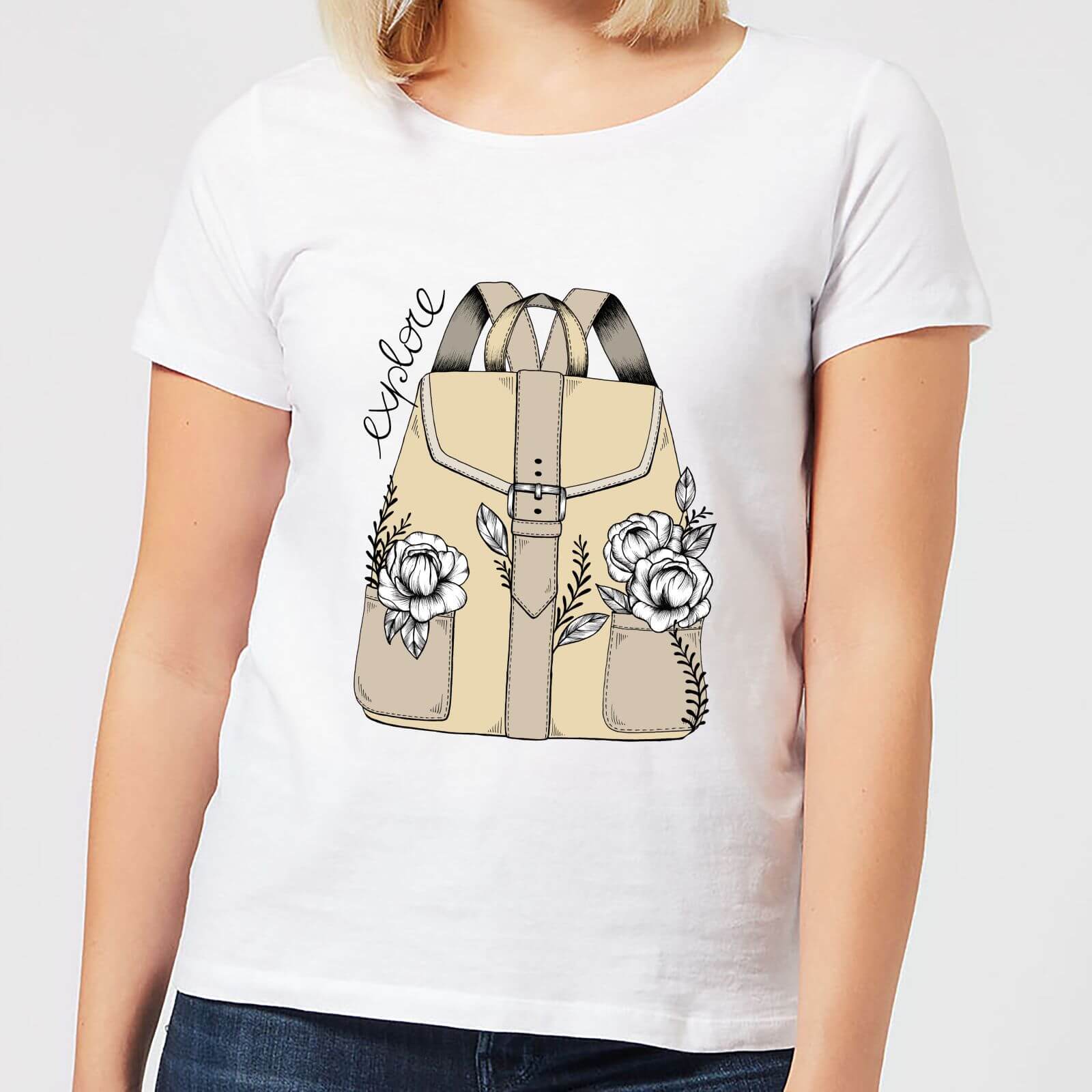 Barlena Explore Women's T-Shirt - White - S - White