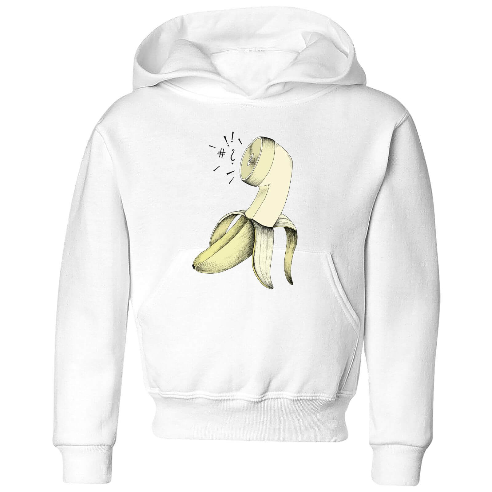 Barlena Blah Blah Blah Kids' Hoodie - White - 3-4 Years - White