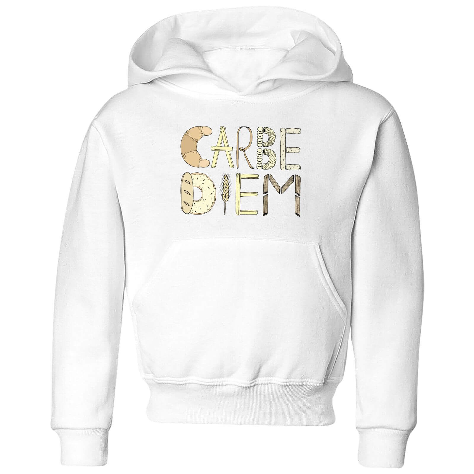 Barlena Carbe Diem Kids' Hoodie - White - 3-4 Years - White