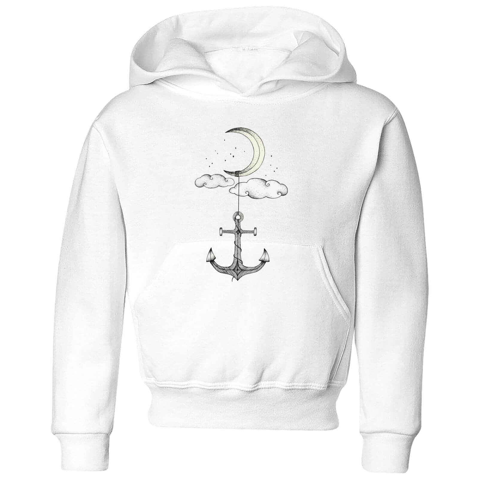 Barlena Anchor Your Dreams Kids' Hoodie - White - 3-4 Years - White