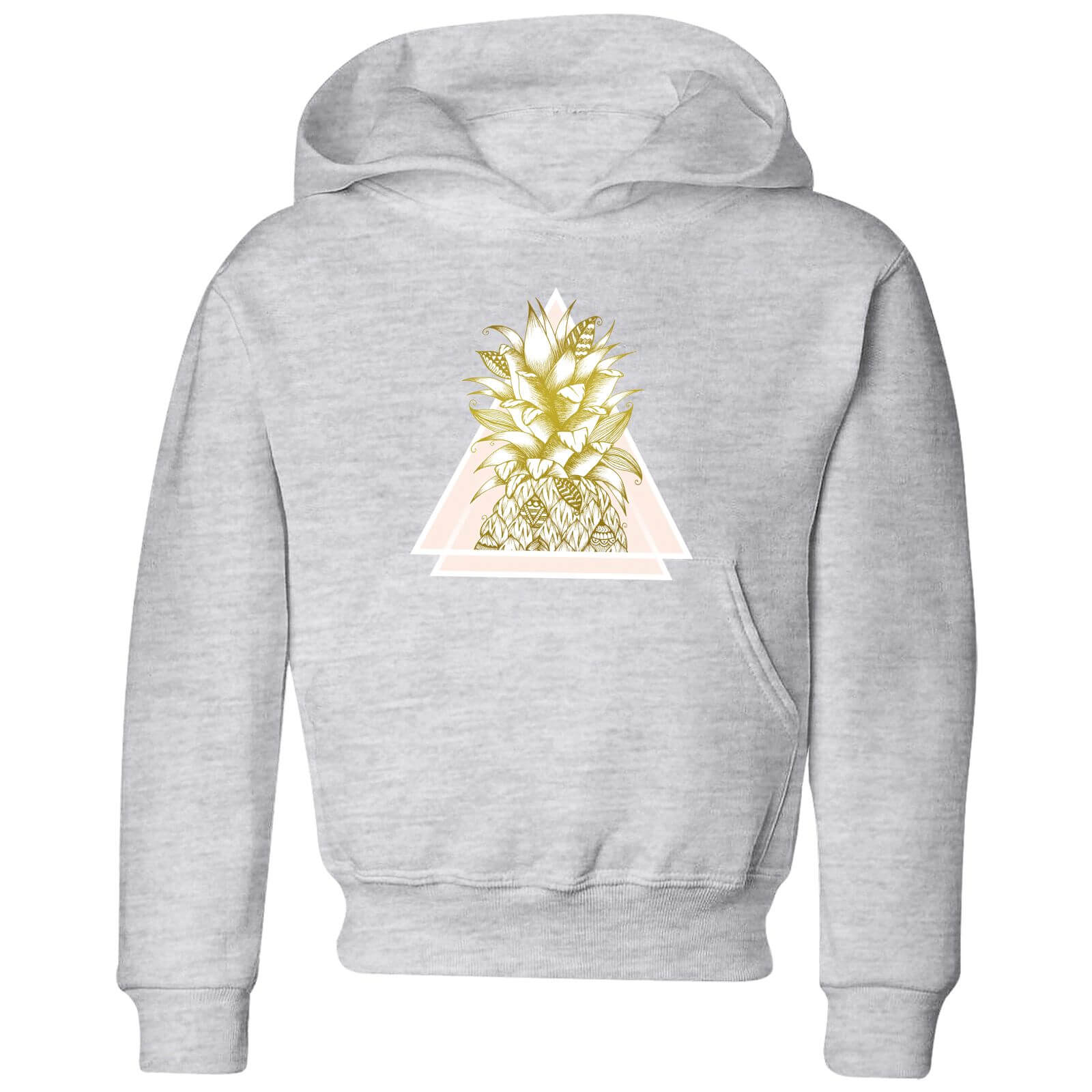 Barlena Pineapple Kids' Hoodie - Grey - 3-4 Years - Grey