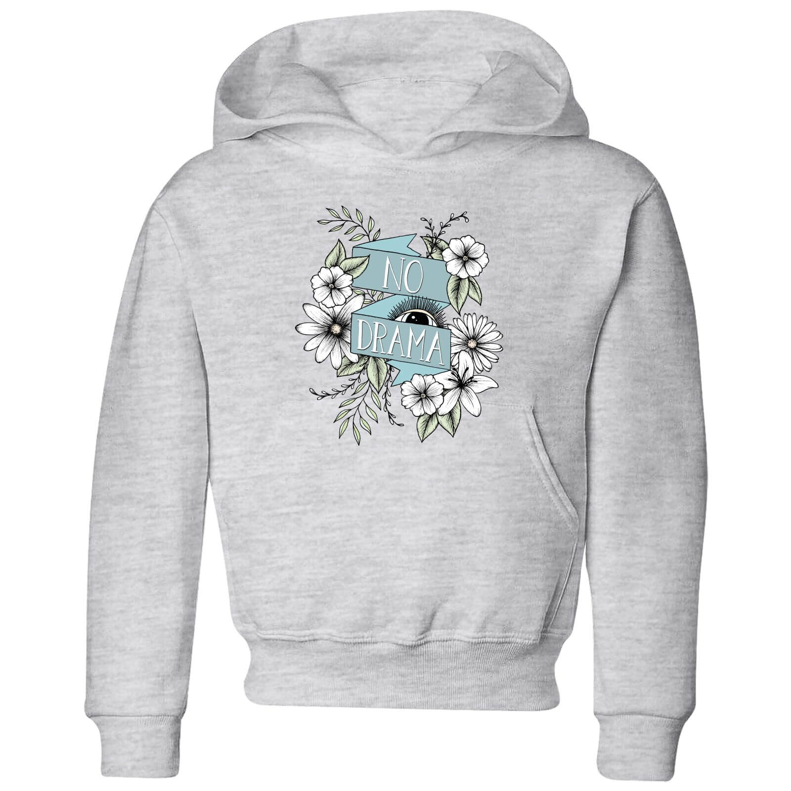 Barlena No Drama Kids' Hoodie - Grey - 3-4 Years - Grey